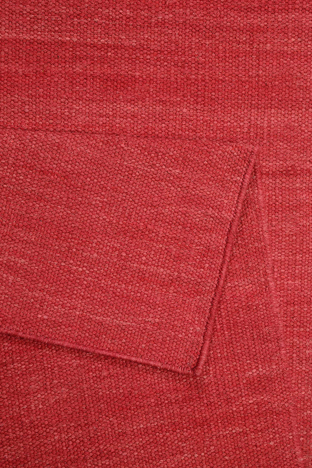Esprit Kurzflor Teppich Rot aus Baumwolle "Rainbow Kelim"