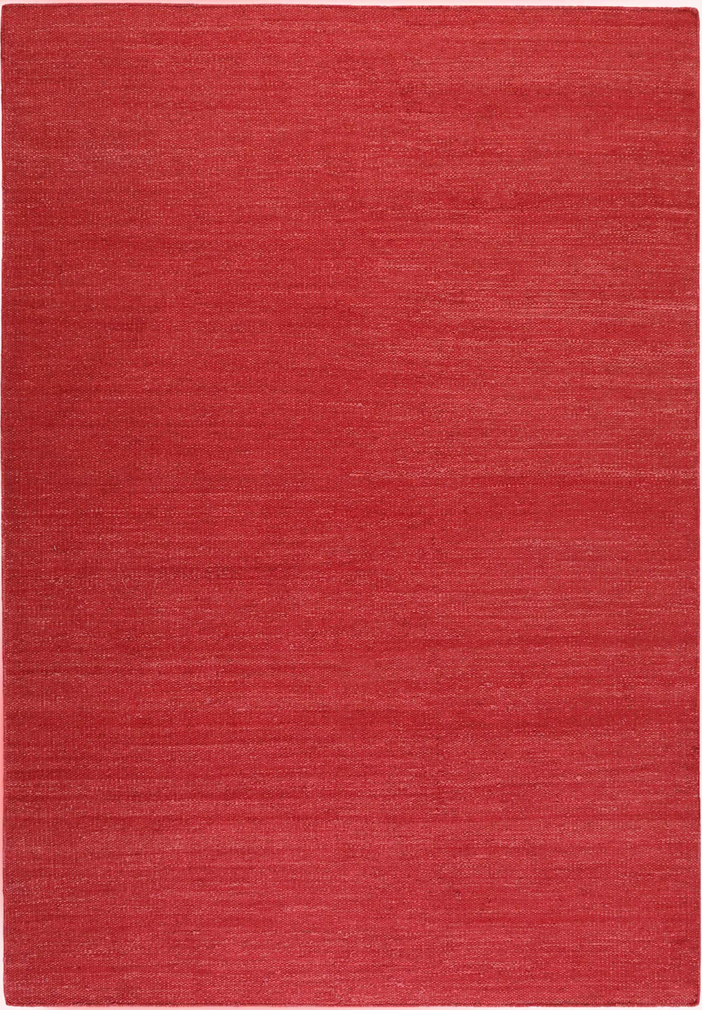 Esprit Kurzflor Teppich Rot aus Baumwolle "Rainbow Kelim"