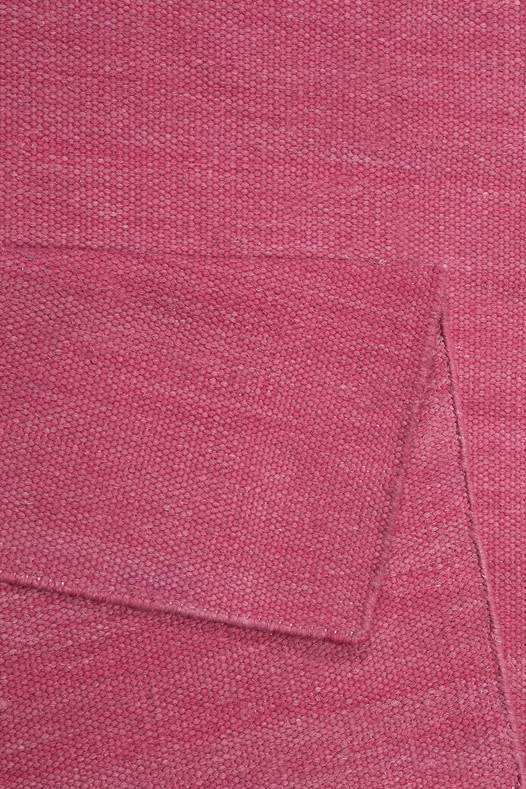 Esprit Kurzflor Teppich Pink aus Baumwolle "Rainbow Kelim"