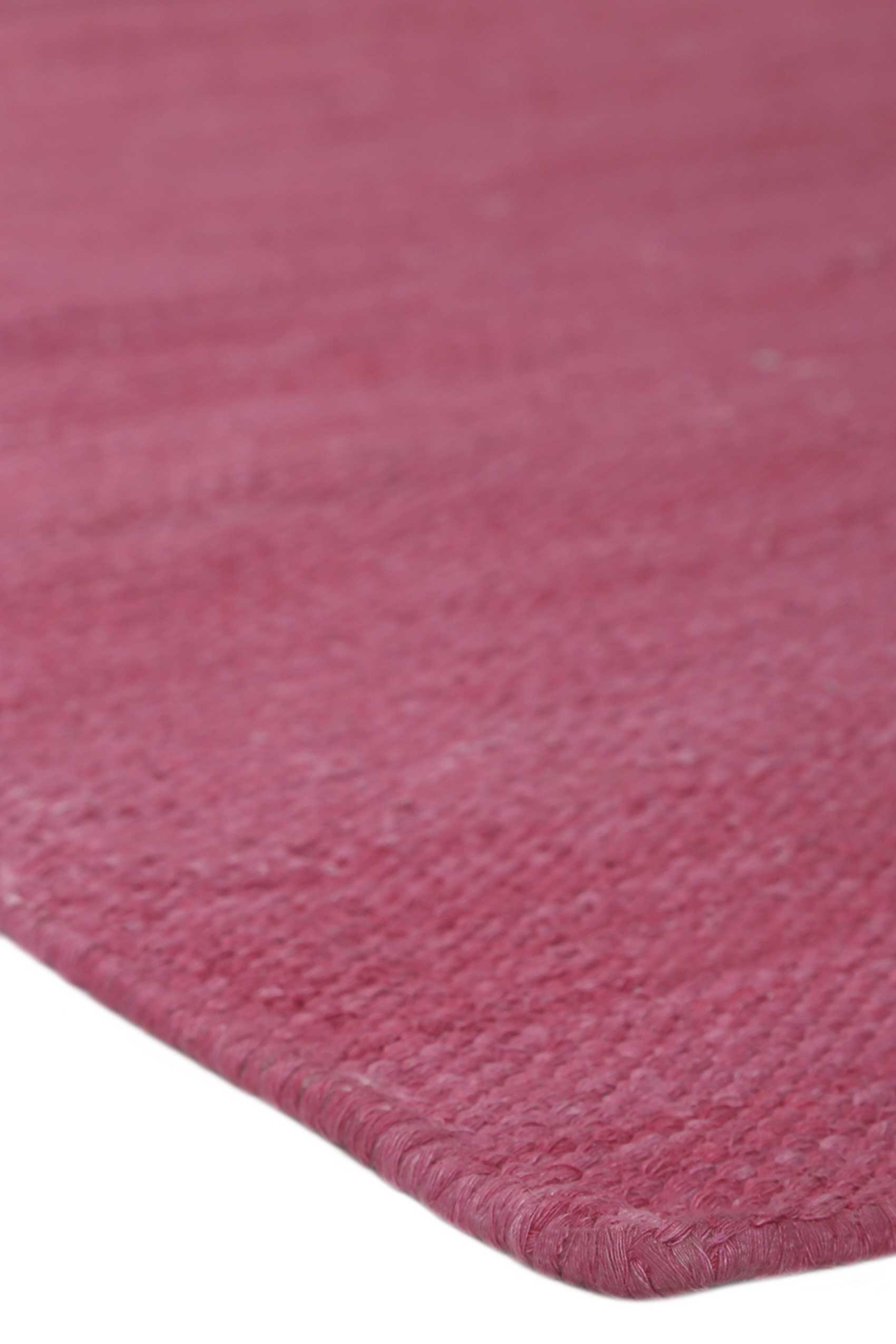 Esprit Kurzflor Teppich Pink aus Baumwolle "Rainbow Kelim"