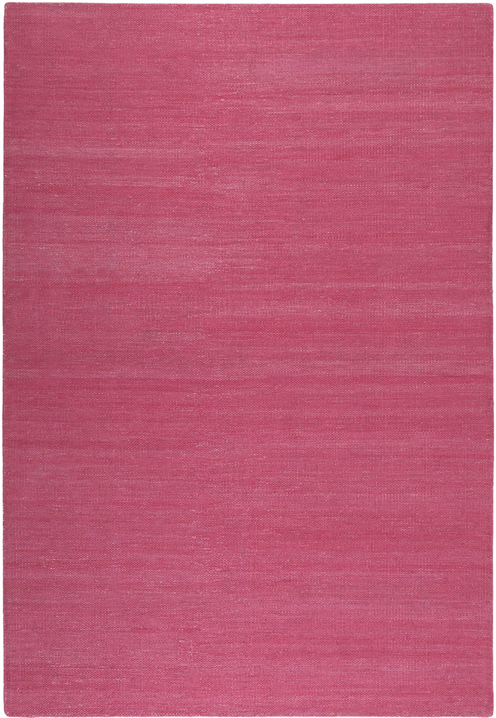 Esprit Kurzflor Teppich Pink aus Baumwolle "Rainbow Kelim"