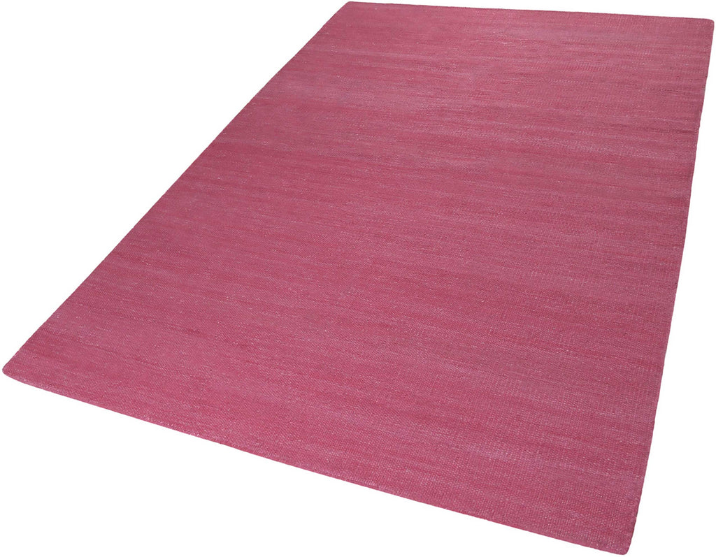 Esprit Kurzflor Teppich Pink aus Baumwolle "Rainbow Kelim"