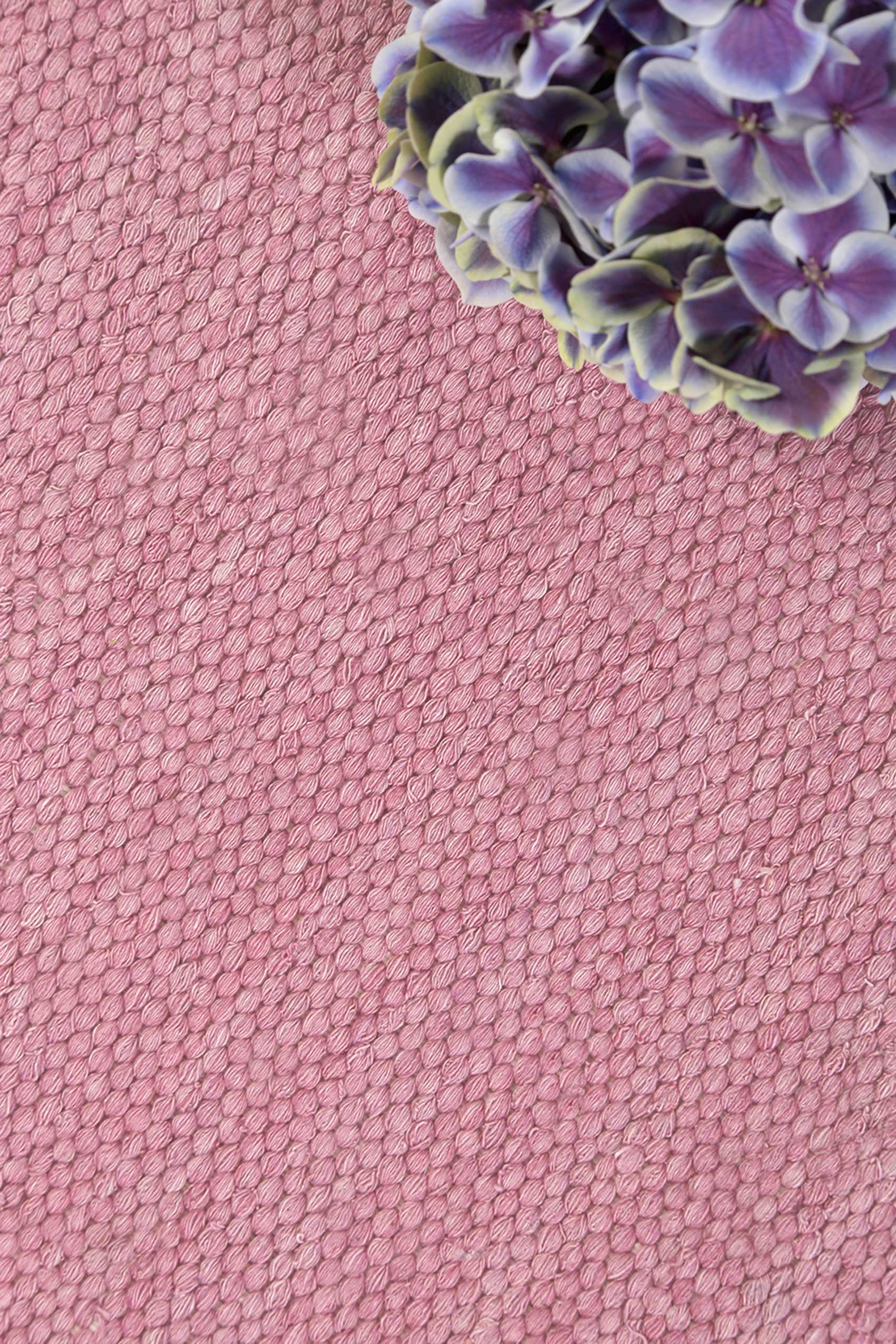 Esprit Kurzflor Teppich Rosa aus Baumwolle "Rainbow Kelim"