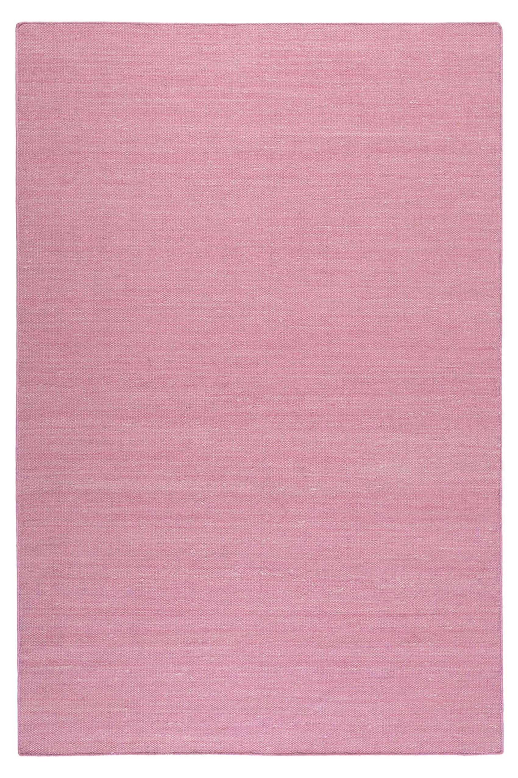 Esprit Kurzflor Teppich Rosa aus Baumwolle "Rainbow Kelim"
