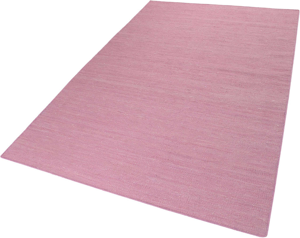 Esprit Kurzflor Teppich Rosa aus Baumwolle "Rainbow Kelim"