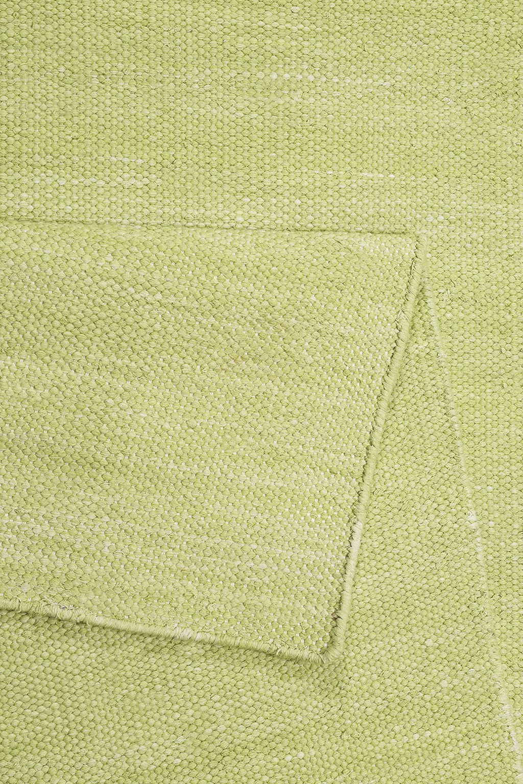 Esprit Kurzflor Teppich Grün aus Baumwolle "Rainbow Kelim"