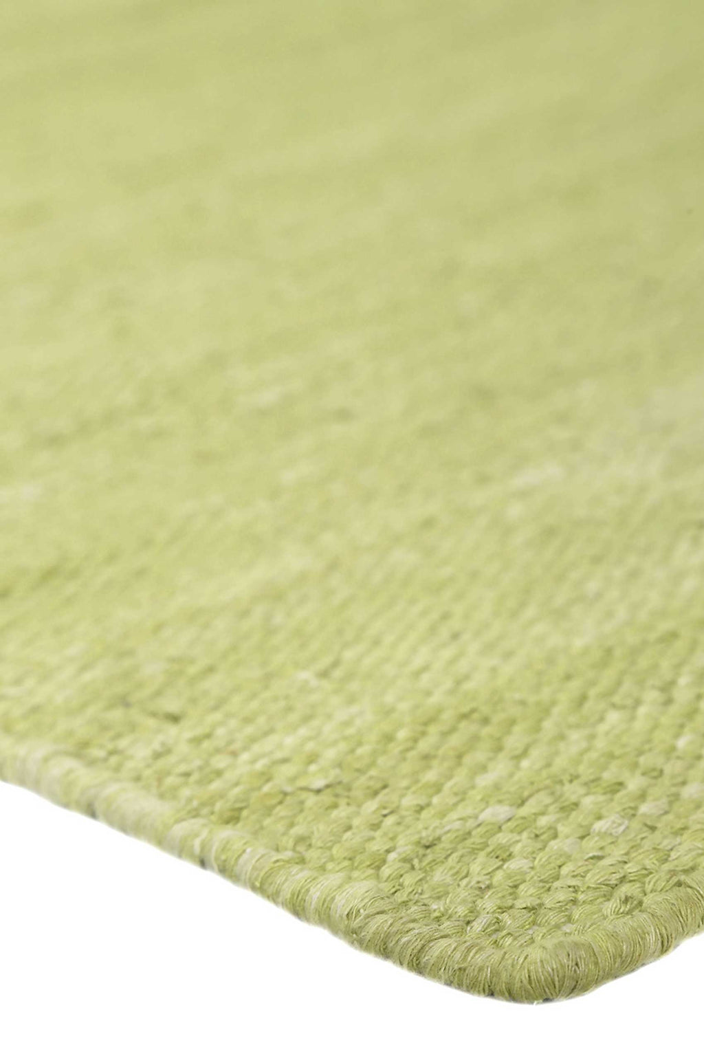 Esprit Kurzflor Teppich Grün aus Baumwolle "Rainbow Kelim"