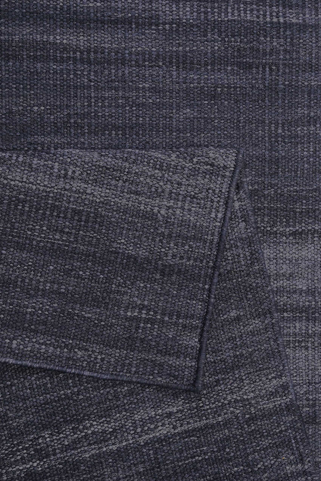 Esprit Kurzflor Teppich Anthrazit aus Baumwolle "Rainbow Kelim"