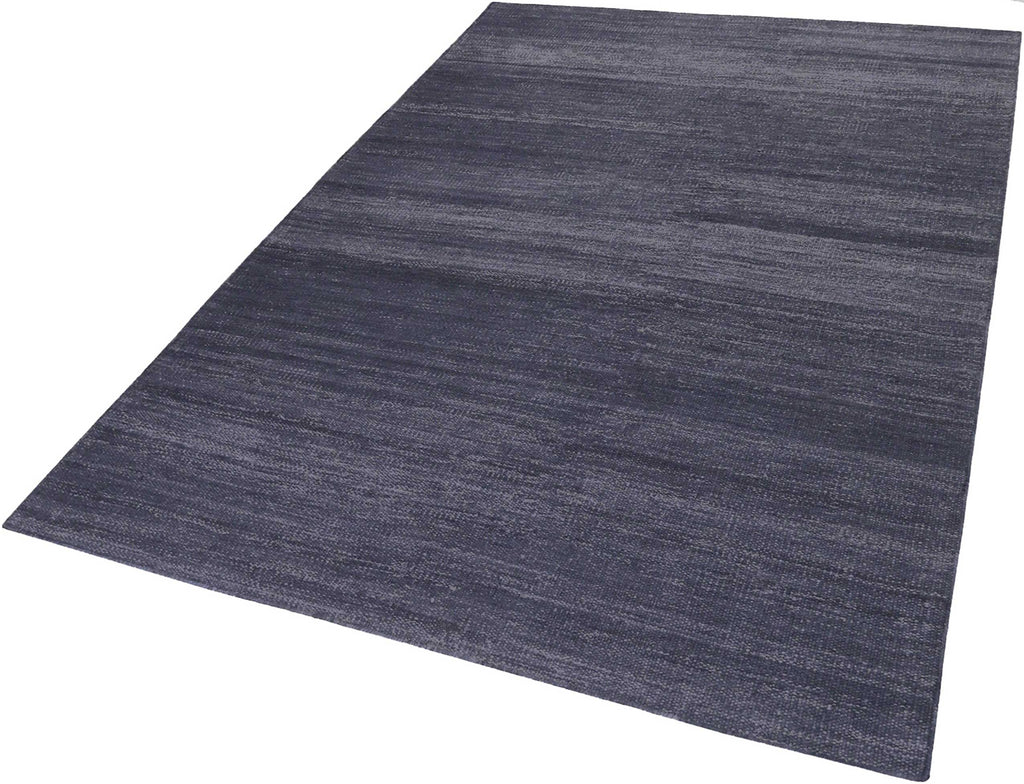 Esprit Kurzflor Teppich Anthrazit aus Baumwolle "Rainbow Kelim"