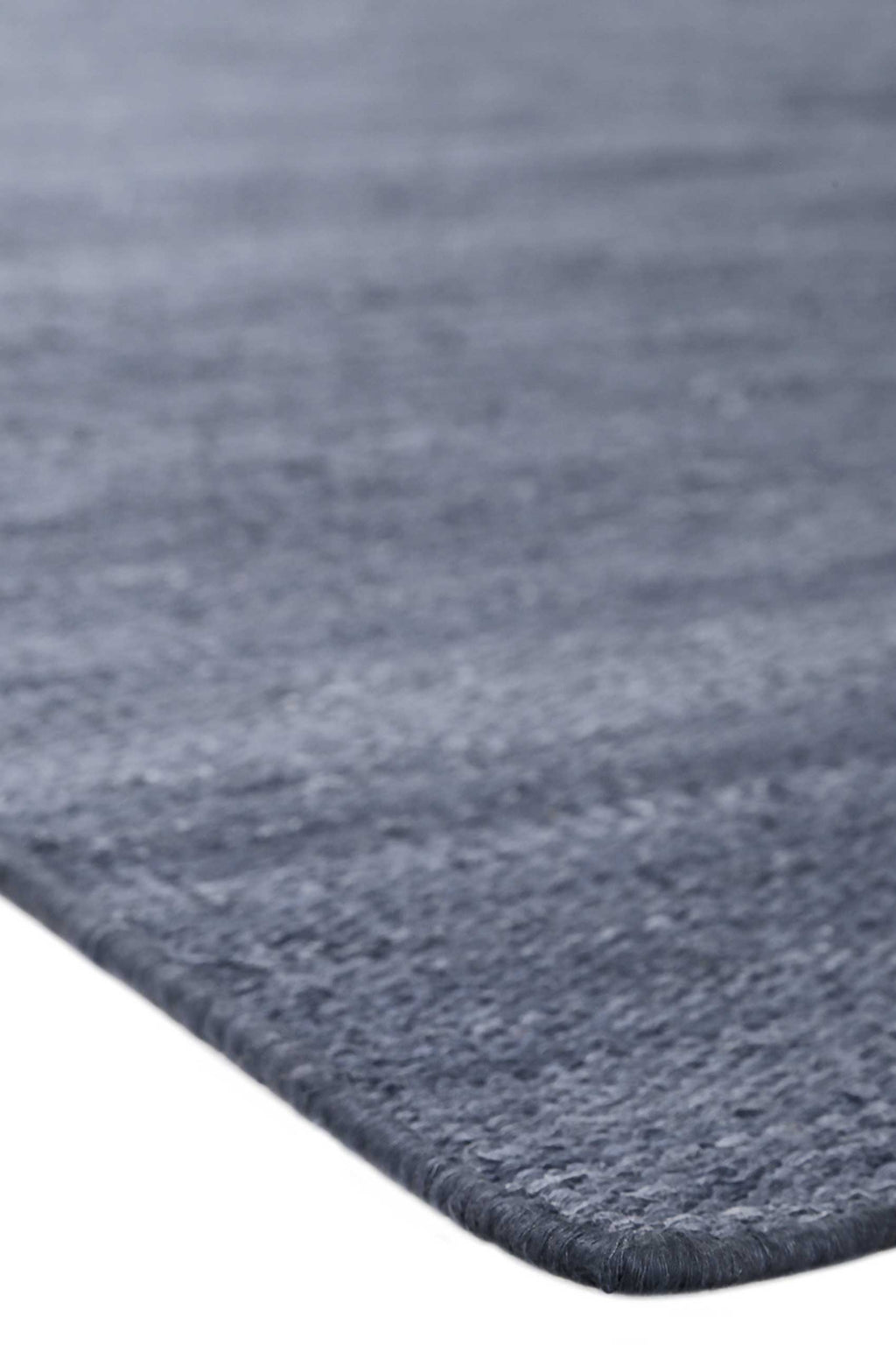 Esprit Kurzflor Teppich Blau Grau aus Baumwolle "Rainbow Kelim"