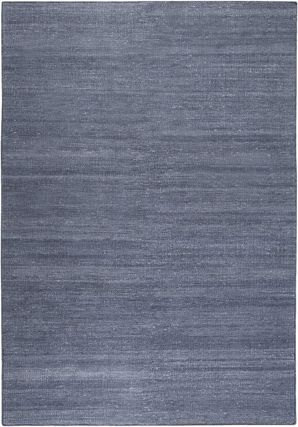 Esprit Kurzflor Teppich Blau Grau aus Baumwolle "Rainbow Kelim"