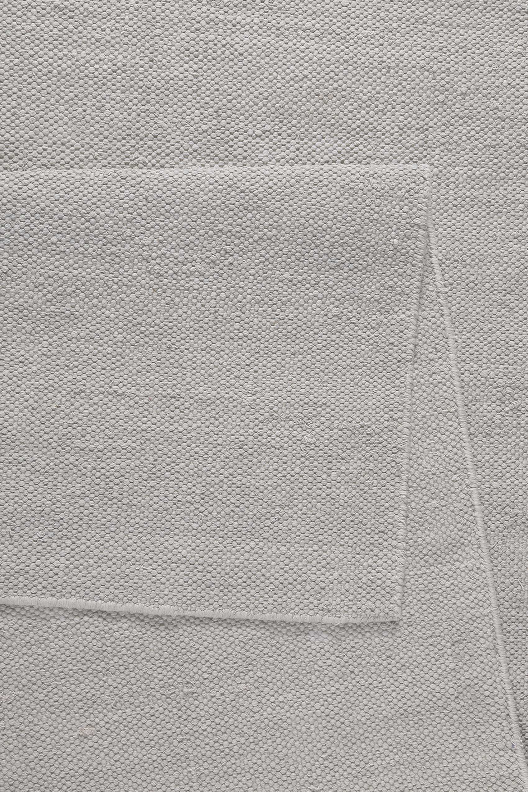 Esprit Kurzflor Teppich Hellgrau aus Baumwolle "Rainbow Kelim"
