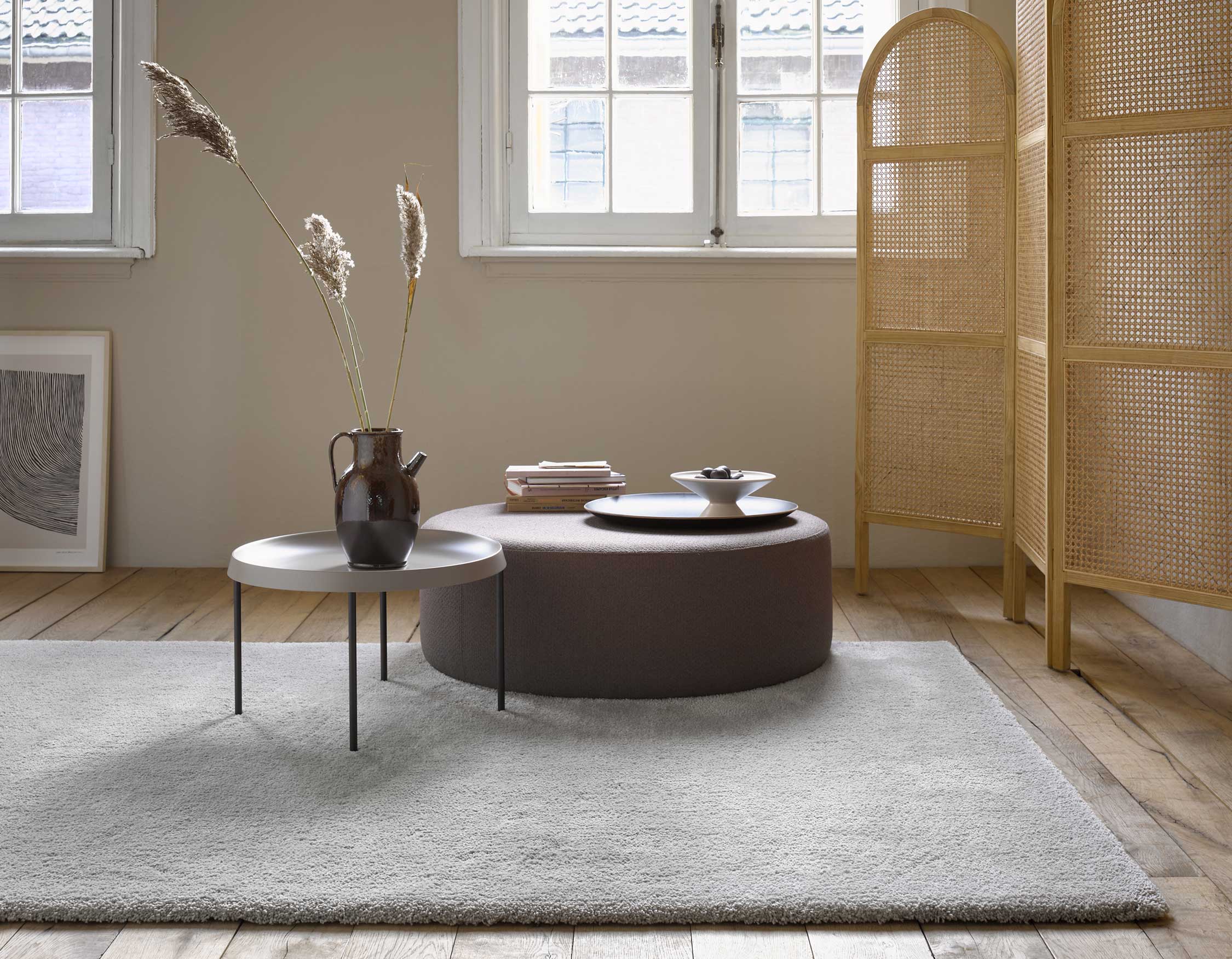 Esprit Teppich Hellgrau Creme Hochflor "Relaxx"