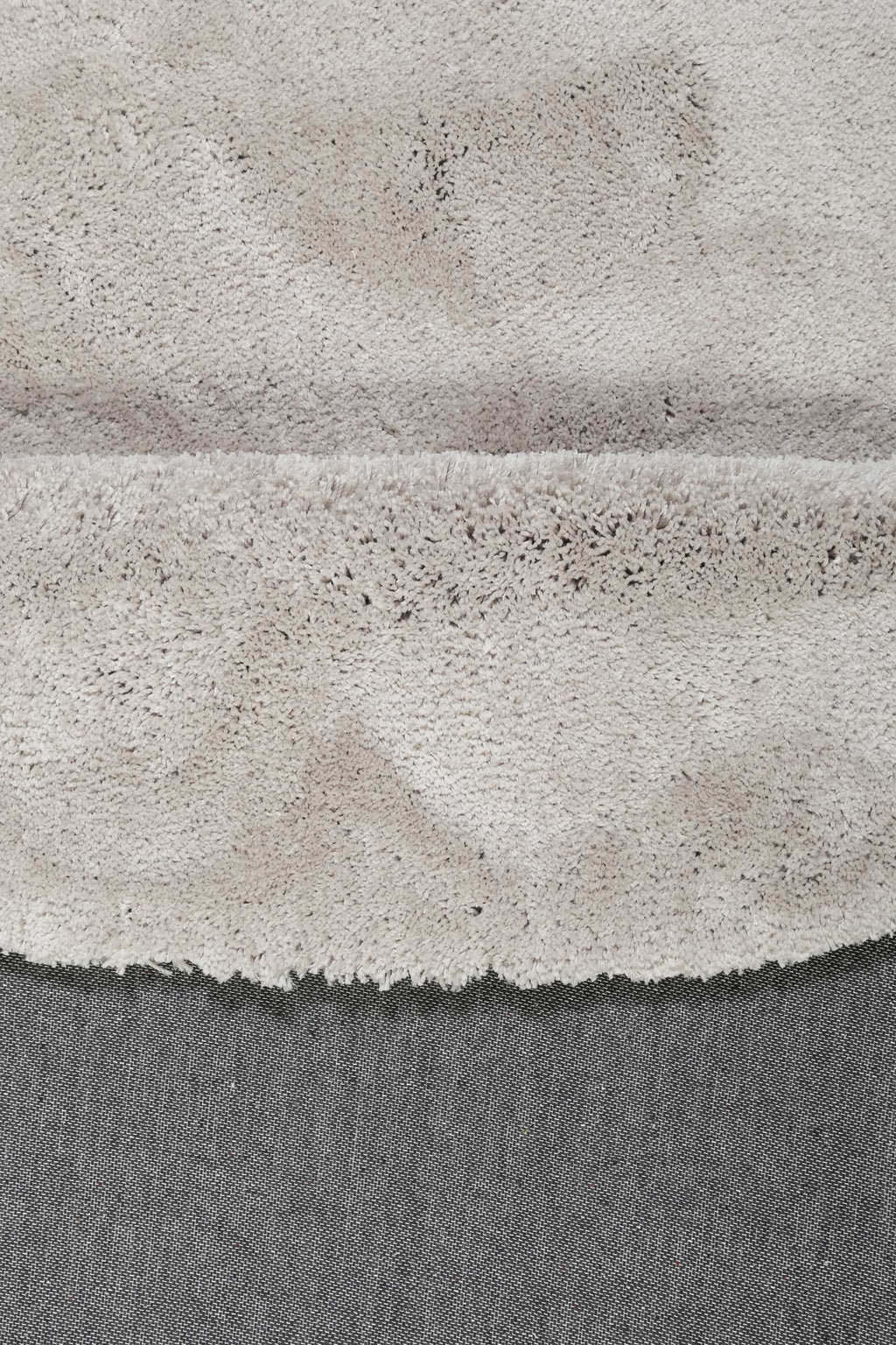 Esprit Teppich Rund Hellgrau Creme Hochflor "Relaxx"