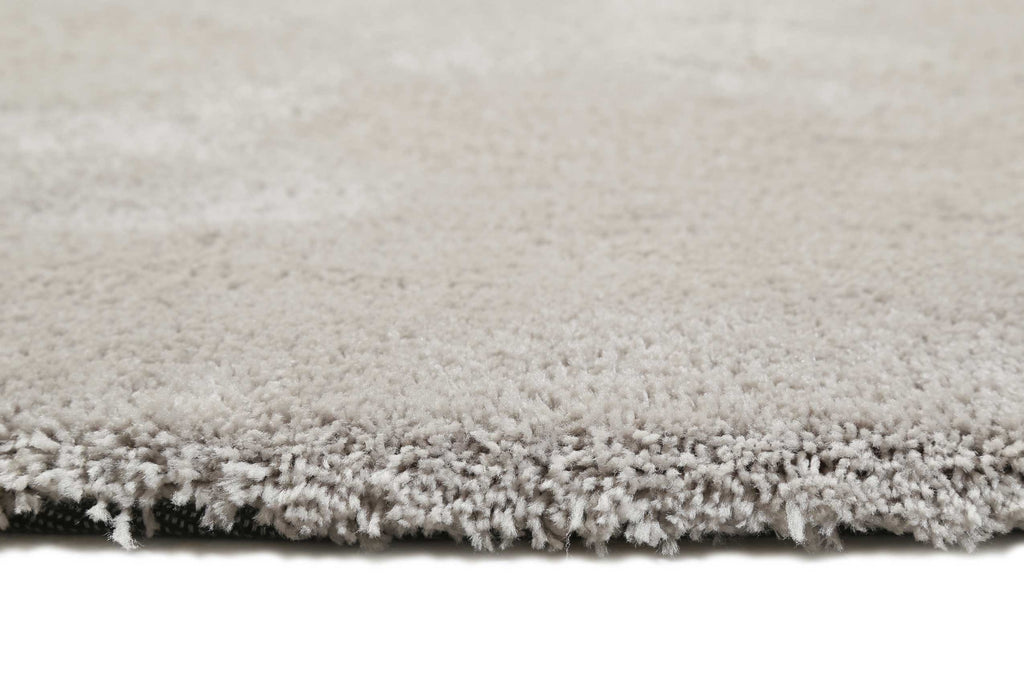 Esprit Teppich Rund Hellgrau Creme Hochflor "Relaxx"