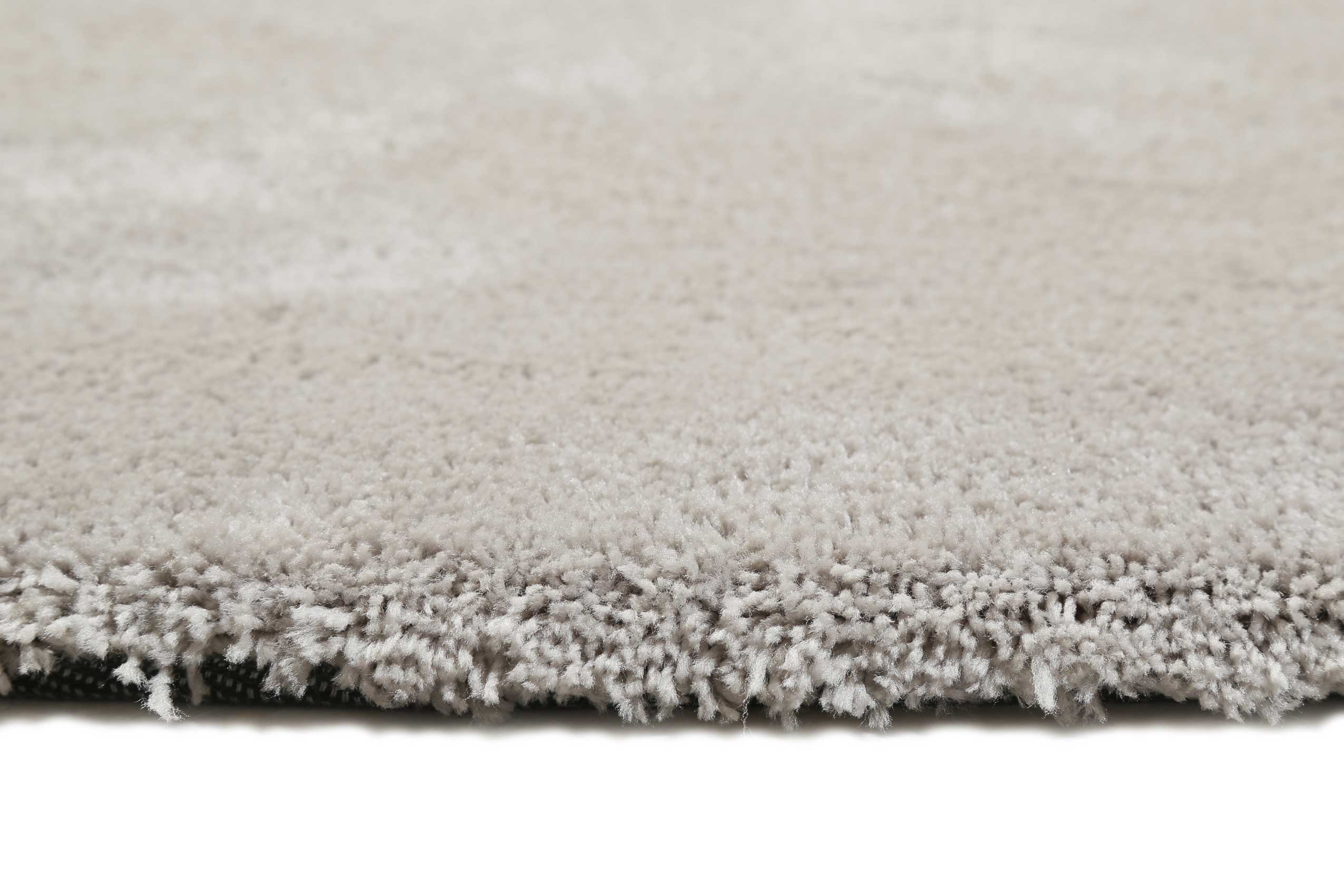 Esprit Teppich Rund Hellgrau Creme Hochflor "Relaxx"