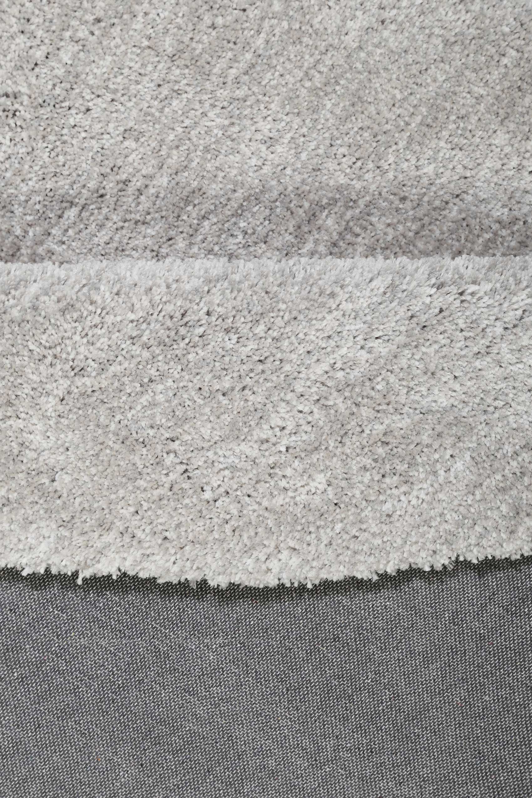 Esprit Teppich Rund Hellgrau Creme meliert Hochflor "Relaxx"