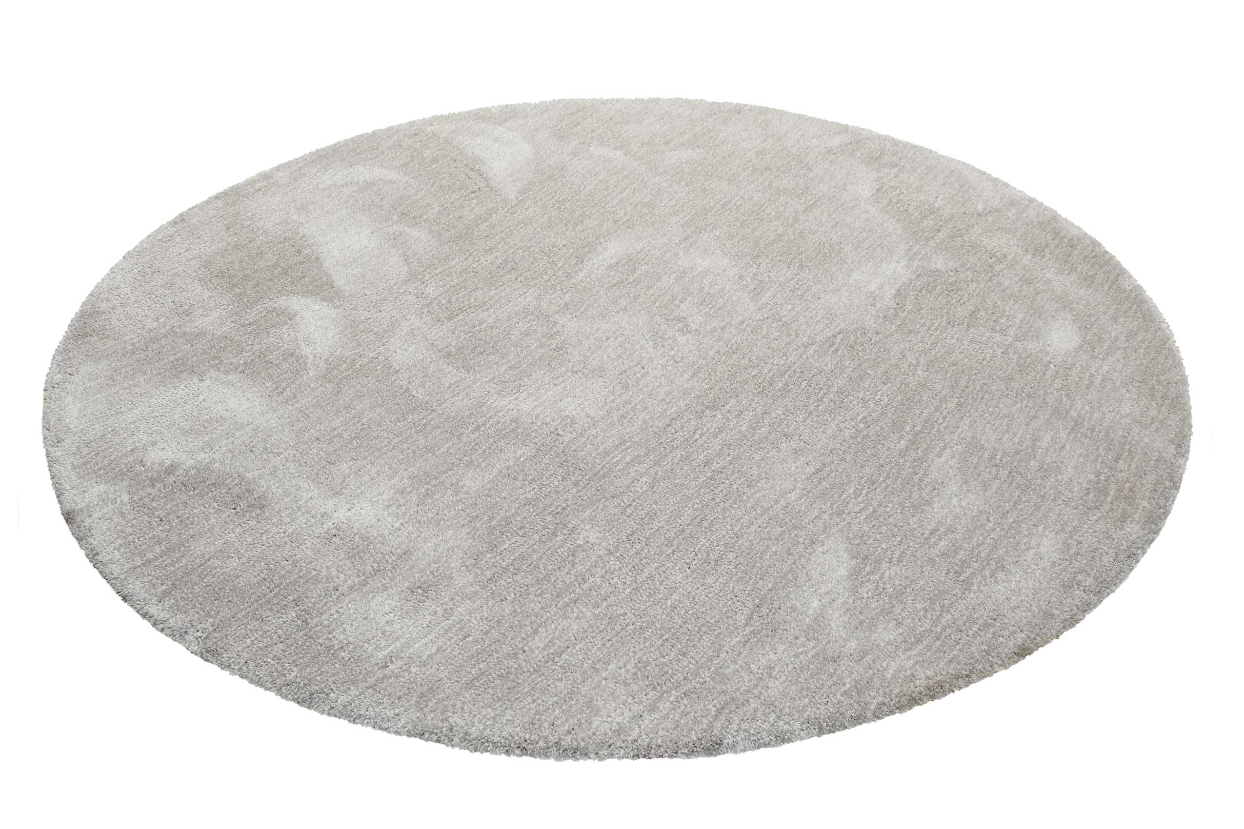 Esprit Teppich Rund Hellgrau Creme meliert Hochflor "Relaxx"