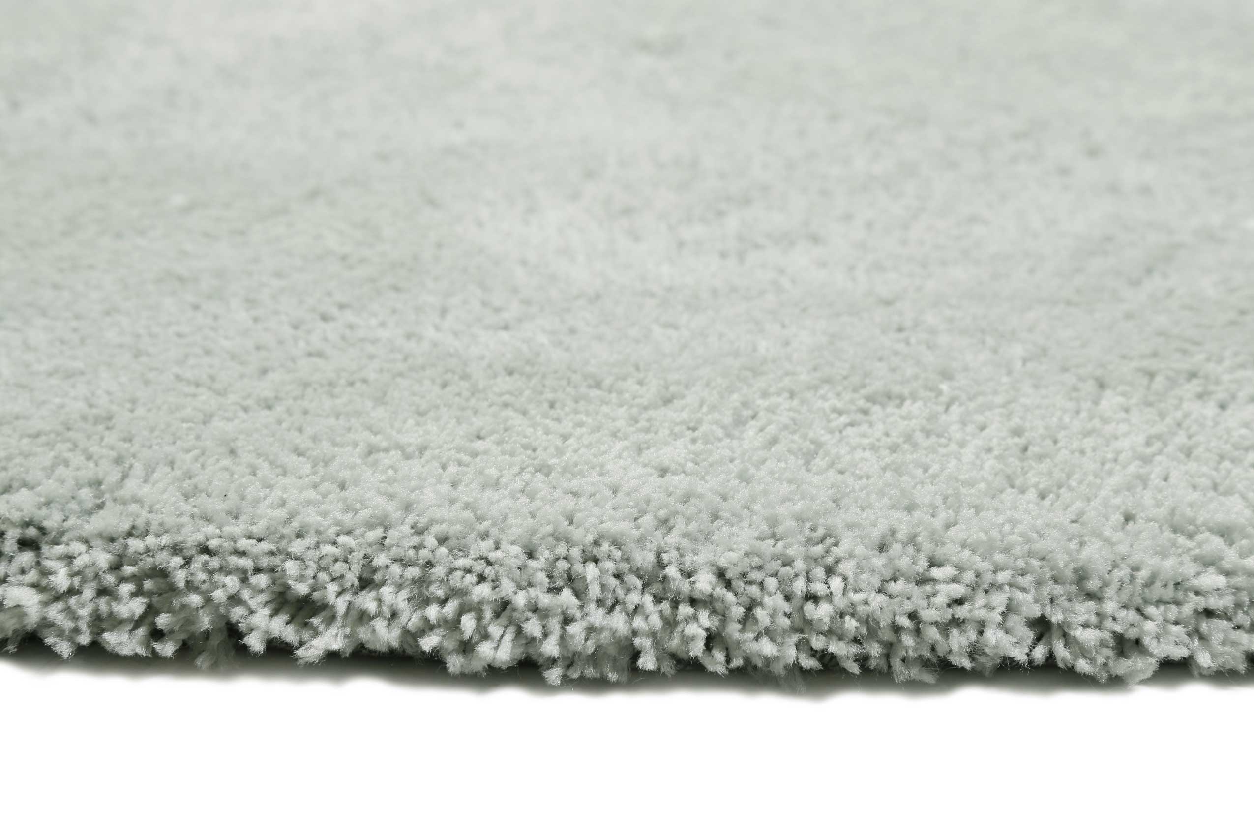 Esprit Teppich Rund Hellgrau Grün Hochflor "Relaxx"