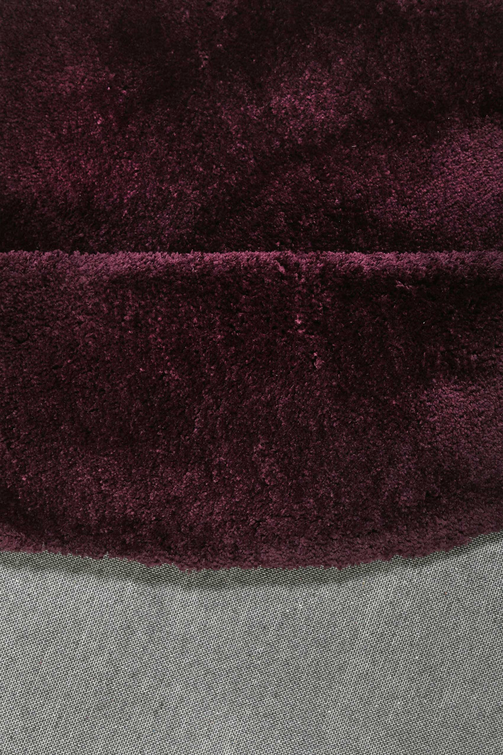 Esprit Teppich Rund Bordeaux Rot Hochflor "Relaxx"