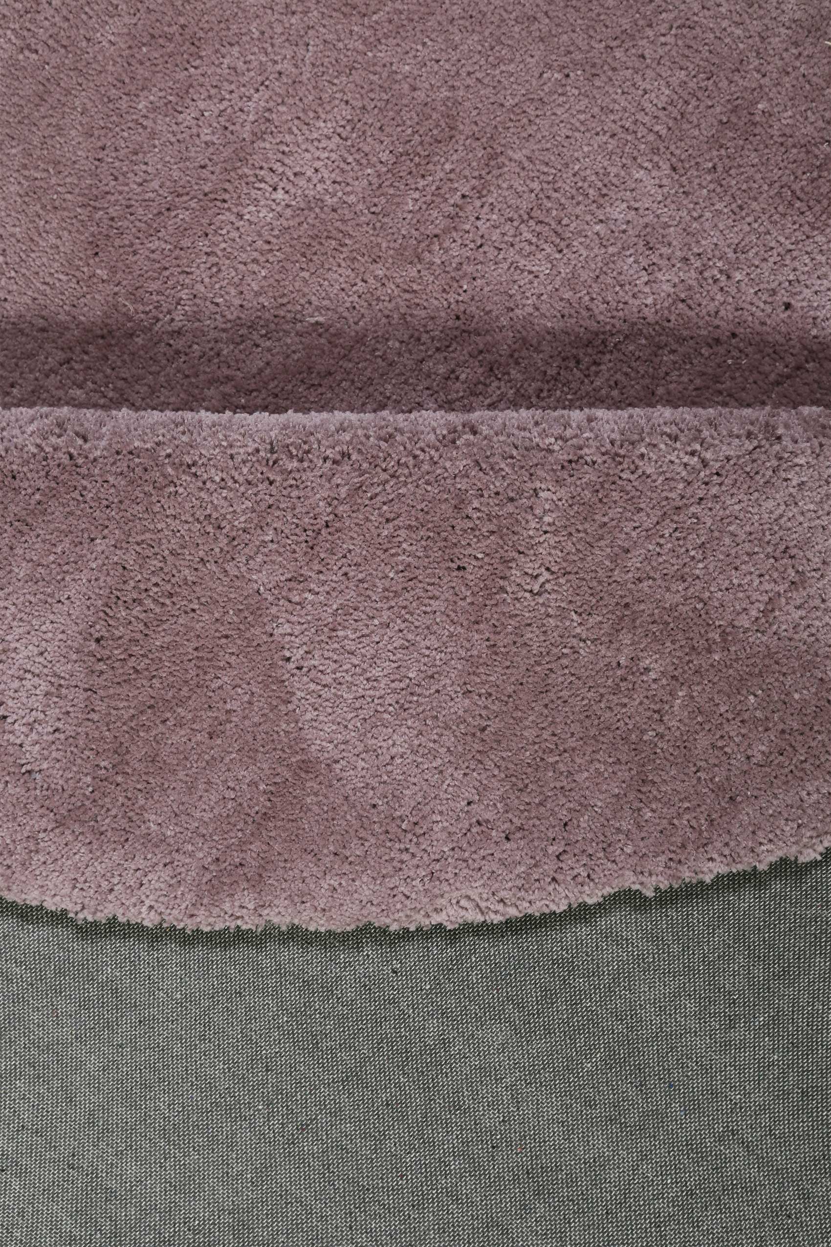 Esprit Teppich Rund Altrosa Flieder Hochflor "Relaxx"