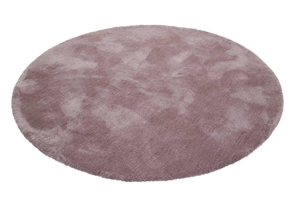 Esprit Teppich Rund Altrosa Flieder Hochflor "Relaxx"