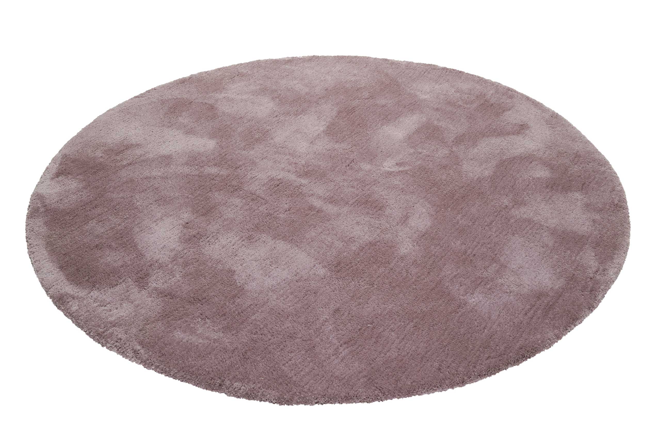 Esprit Teppich Rund Altrosa Flieder Hochflor "Relaxx"