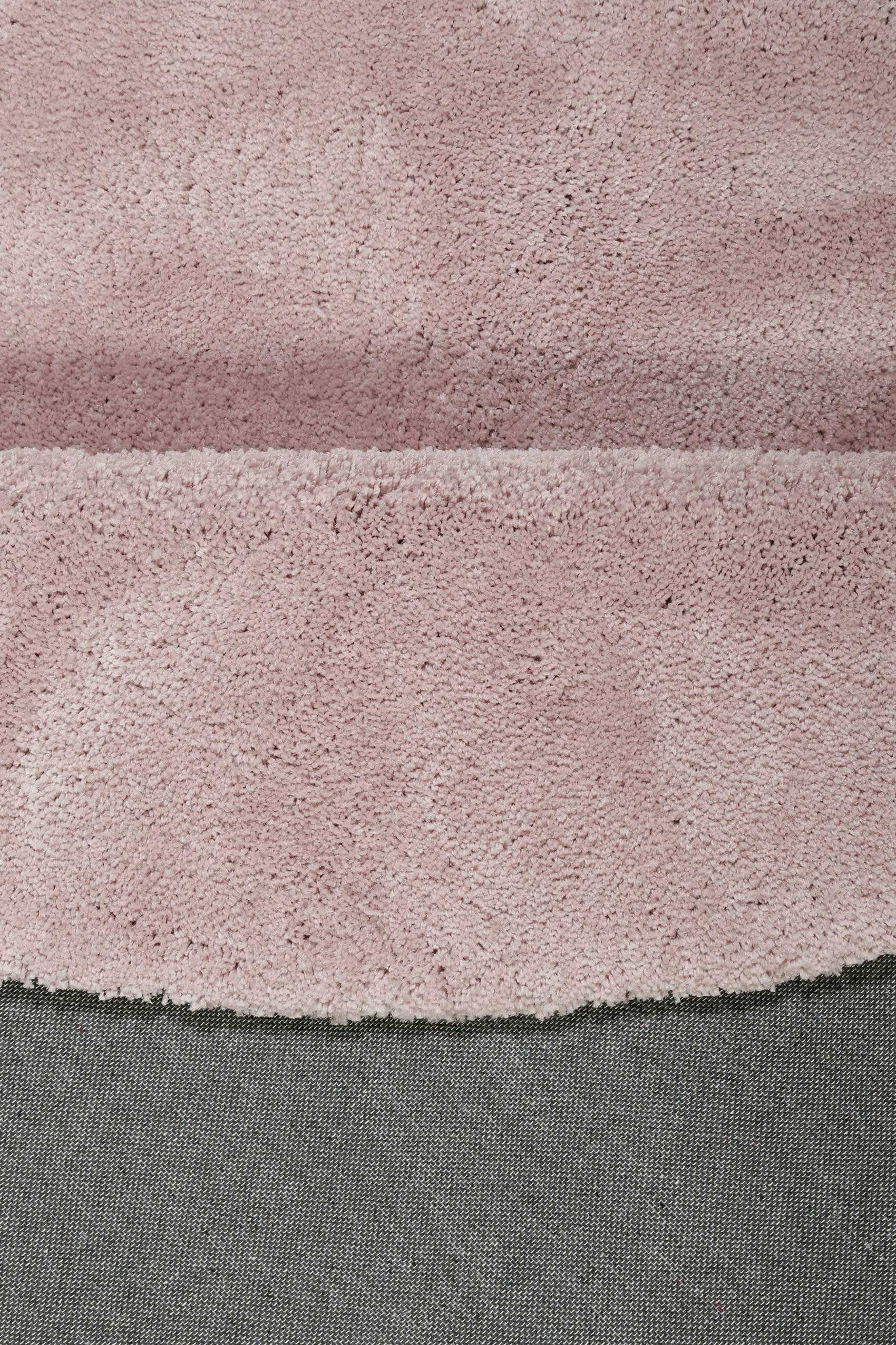 Esprit Teppich Rund Rosa Creme Hochflor "Relaxx"