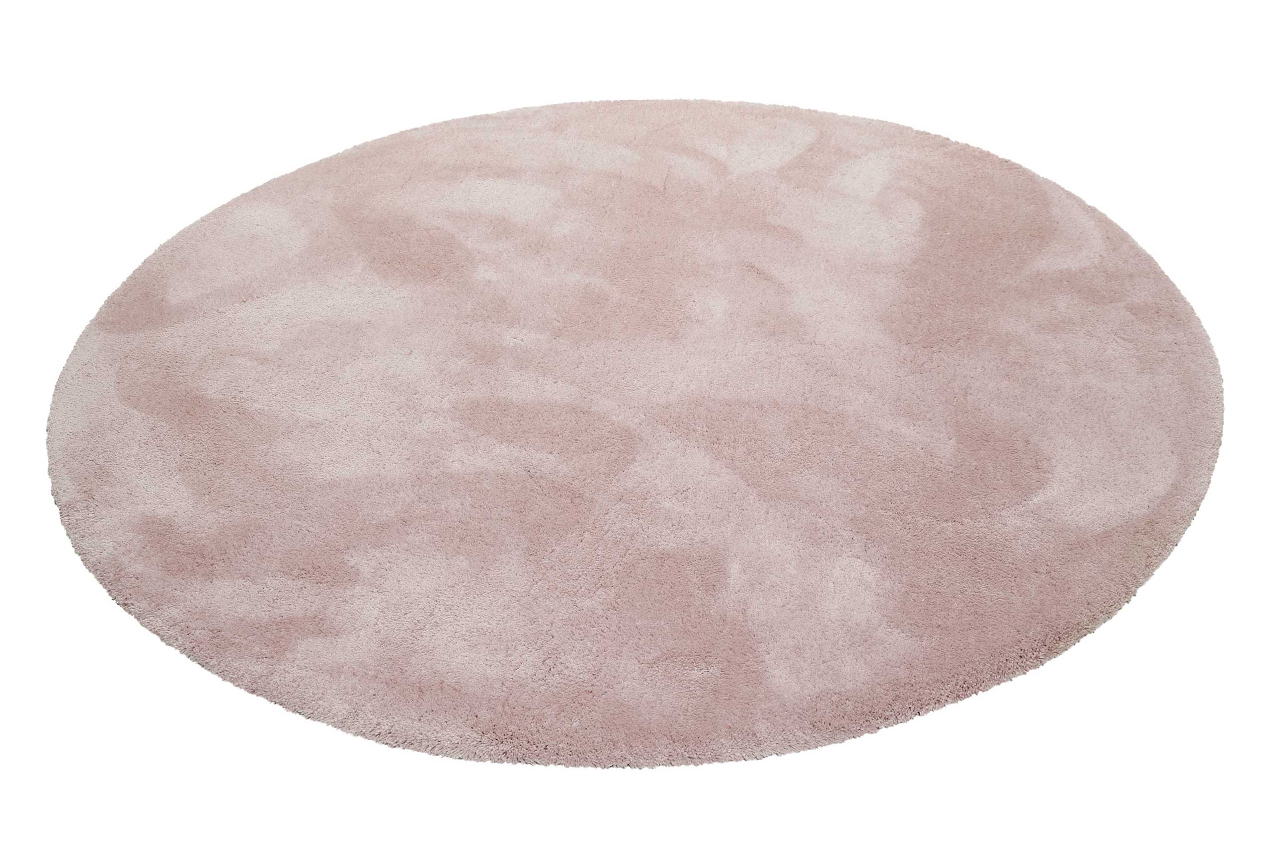 Esprit Teppich Rund Rosa Creme Hochflor "Relaxx"