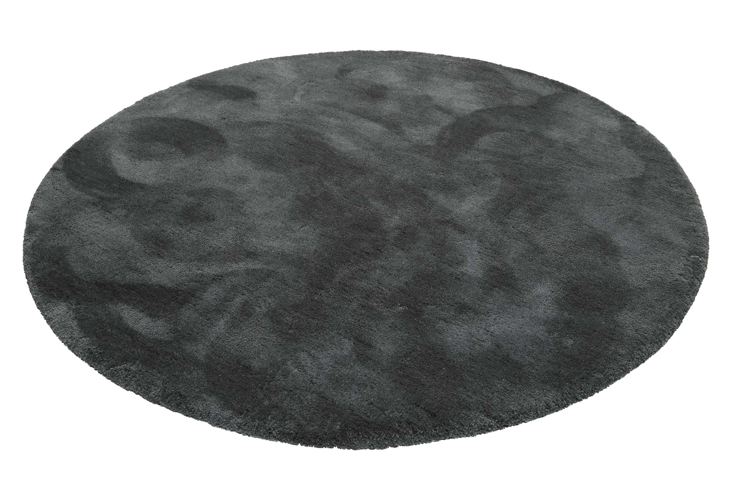 Esprit Teppich Rund Grün Anthrazit Hochflor "Relaxx"