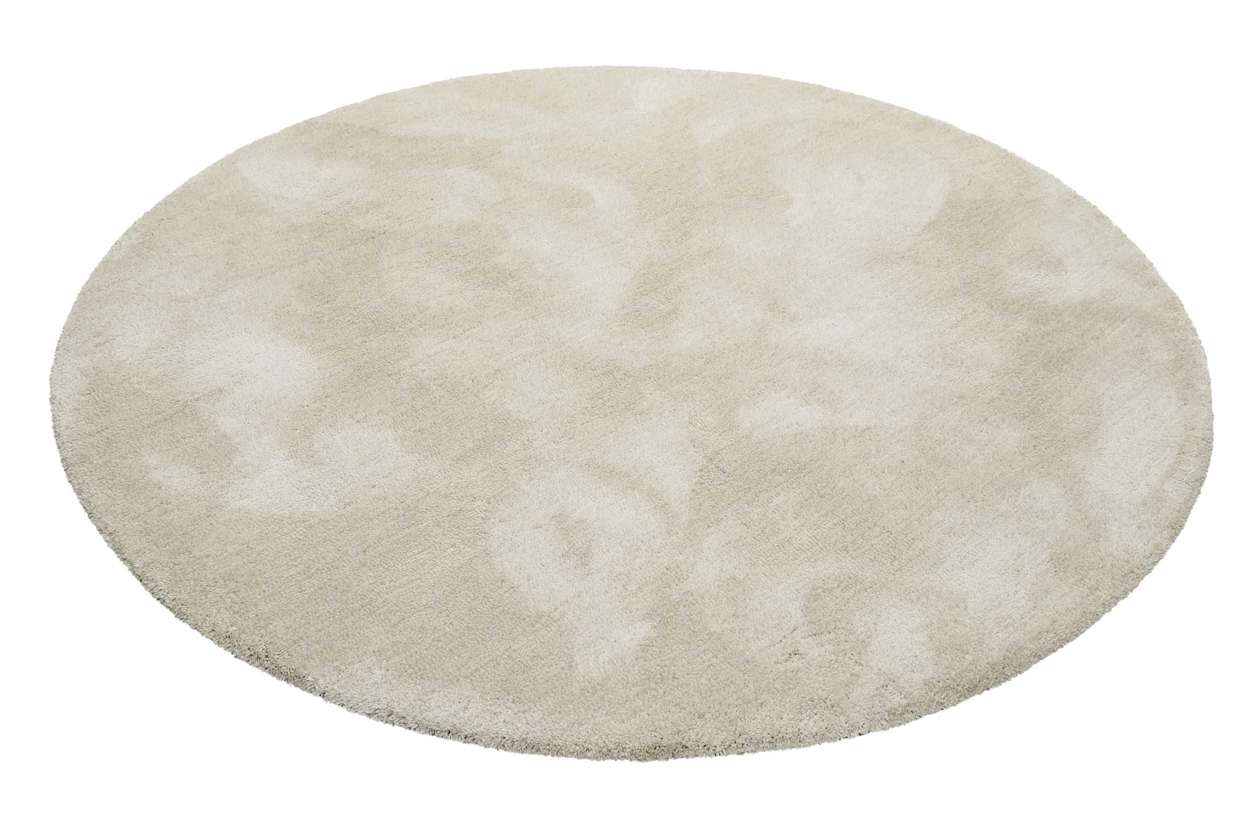 Esprit Teppich Rund Creme Beige meliert Hochflor "Relaxx"