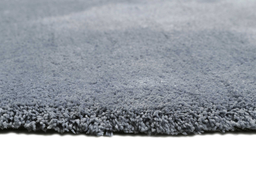 Esprit Teppich Rund Blau Grau Hochflor "Relaxx"