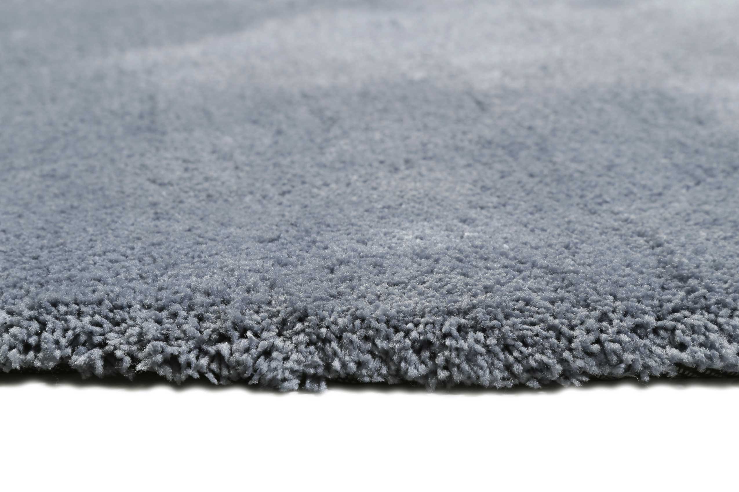 Esprit Teppich Rund Blau Grau Hochflor "Relaxx"