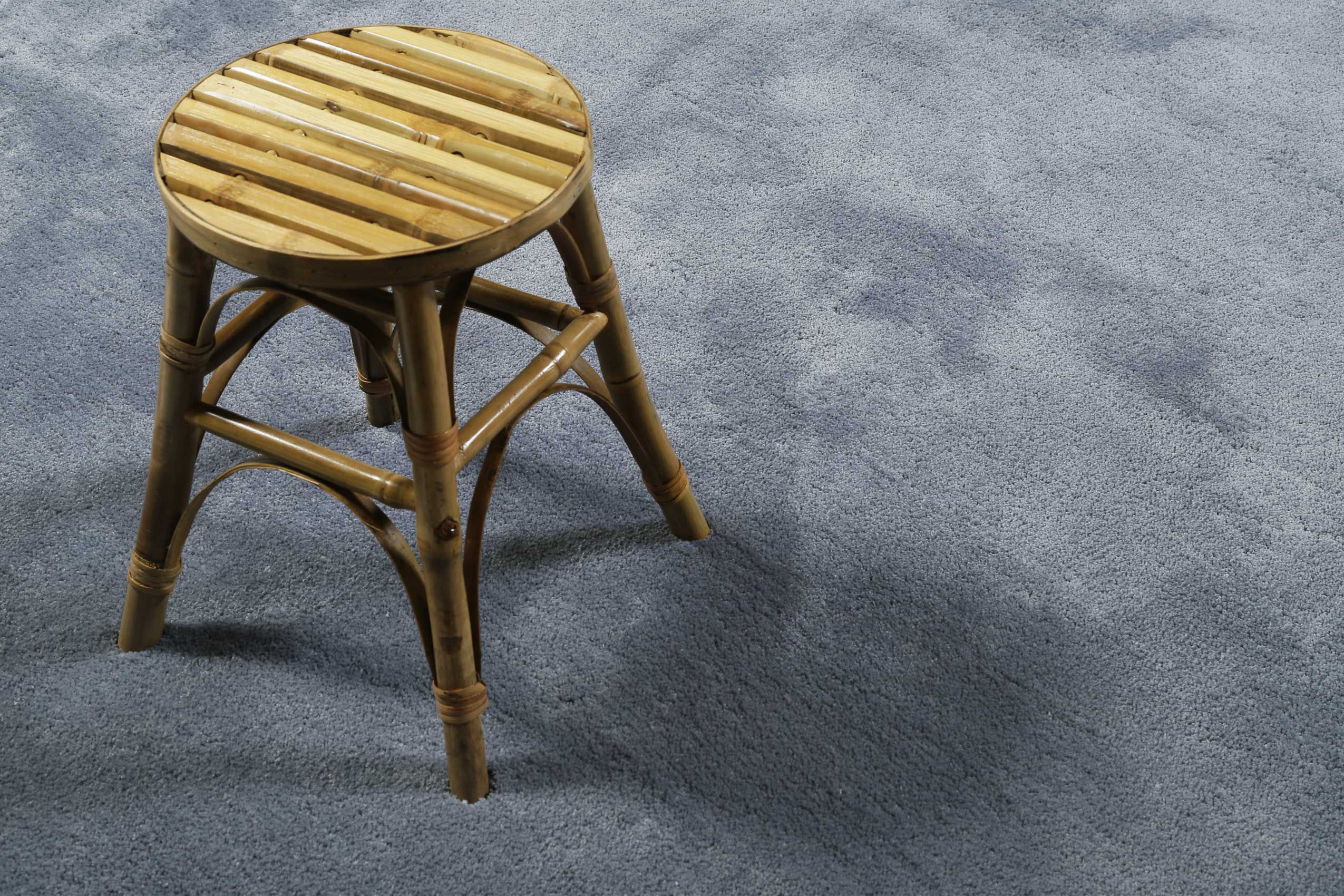 Esprit Teppich Rund Blau Grau Hochflor "Relaxx"