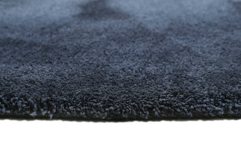 Esprit Teppich Rund Dunkelblau Hochflor "Relaxx"