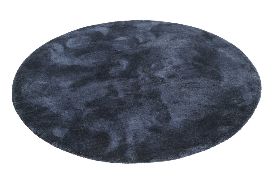 Esprit Teppich Rund Dunkelblau Hochflor "Relaxx"