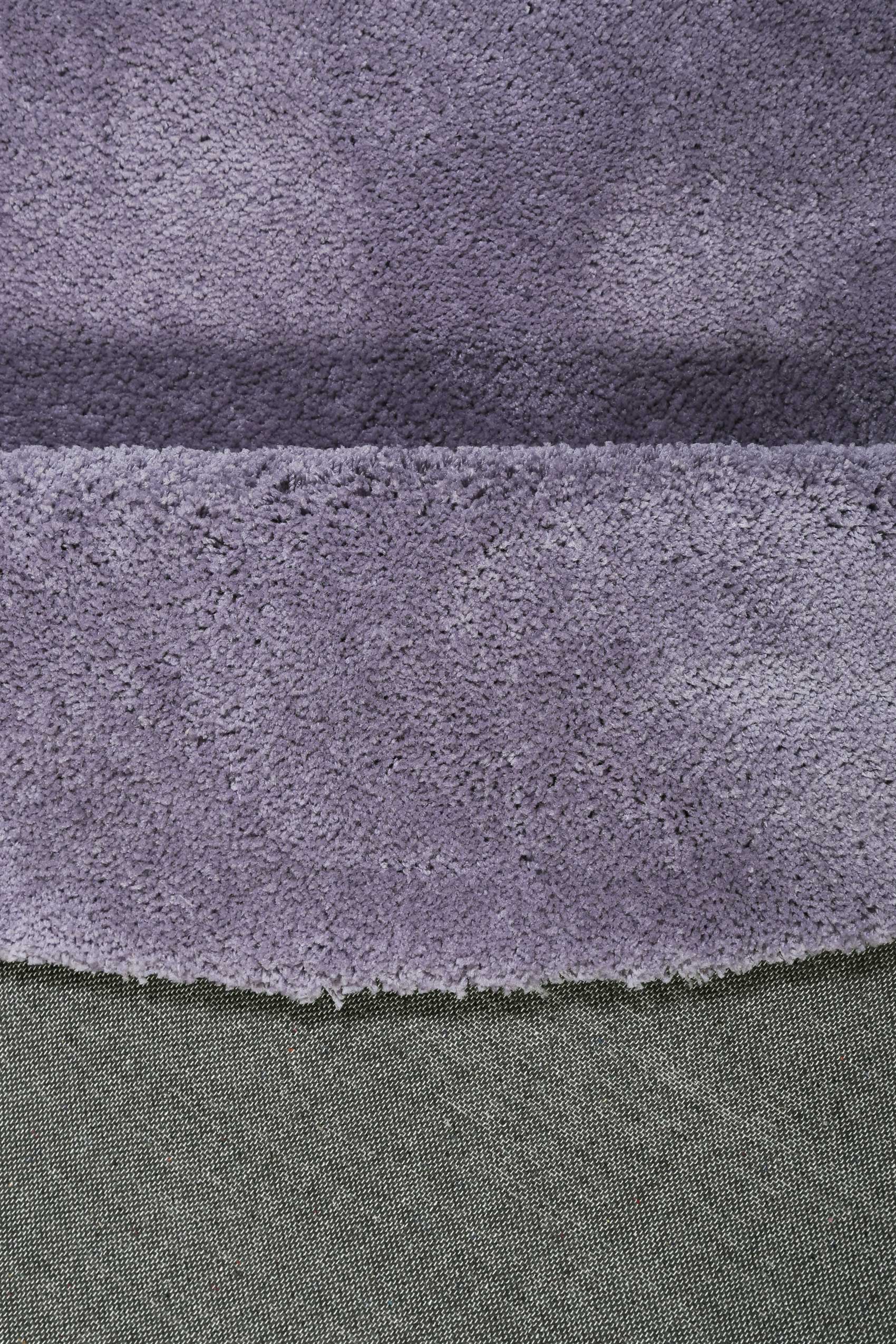Esprit Teppich Rund Violett Hochflor "Relaxx"