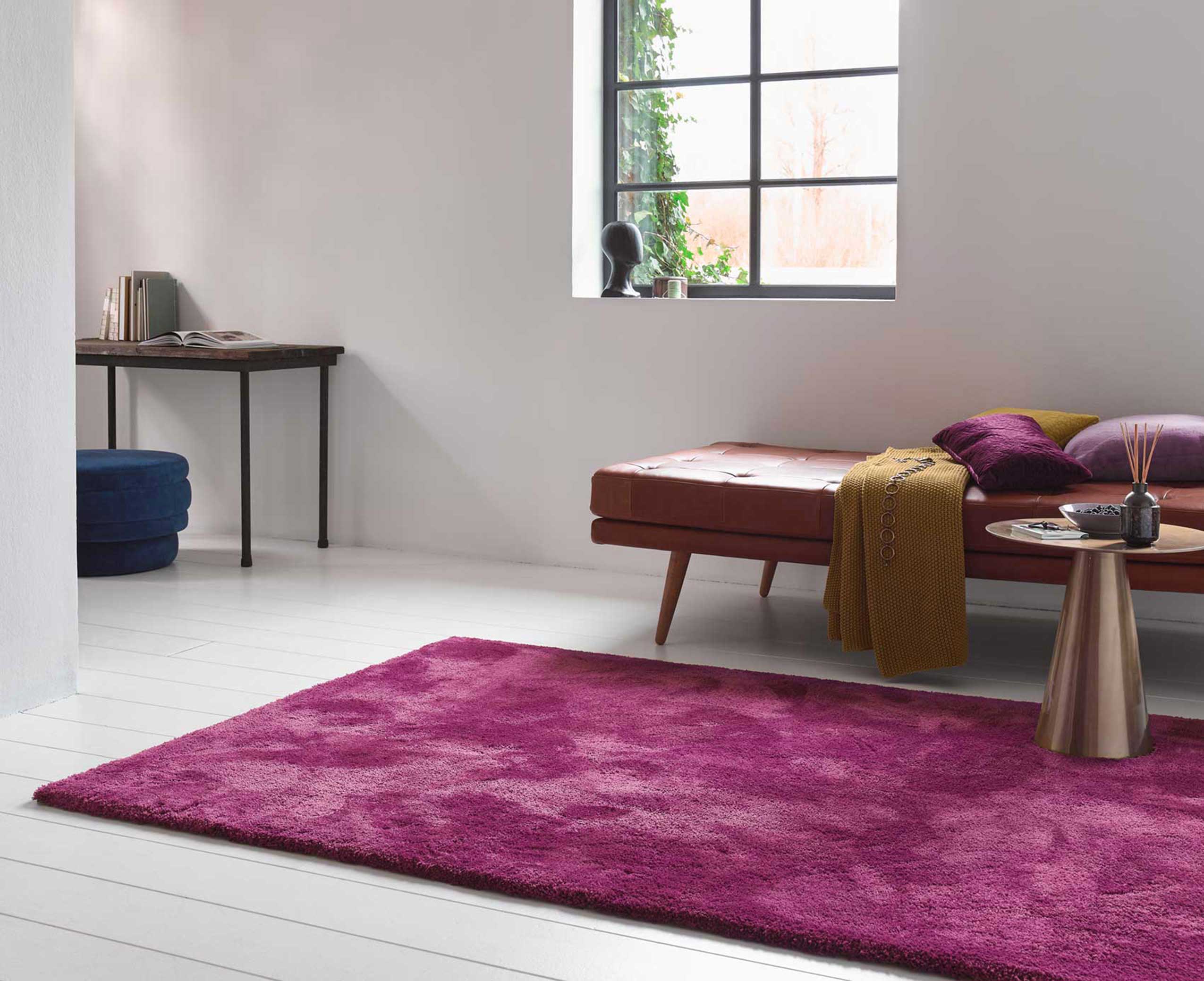 Esprit Teppich Pink Violett Hochflor "Relaxx"