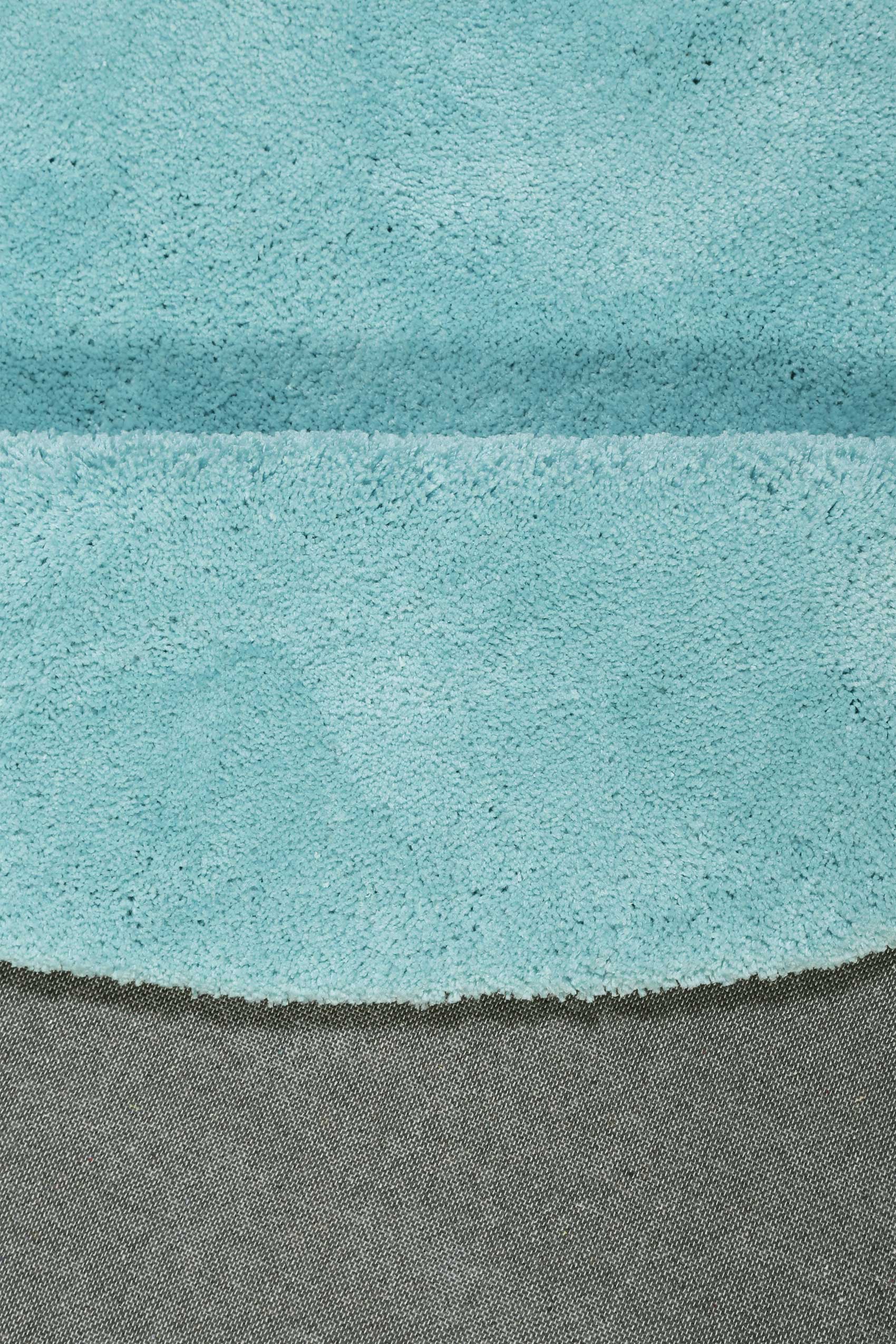 Esprit Teppich Rund Türkis Hochflor "Relaxx"