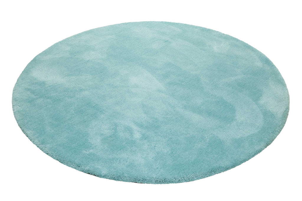 Esprit Teppich Rund Türkis Hochflor "Relaxx"
