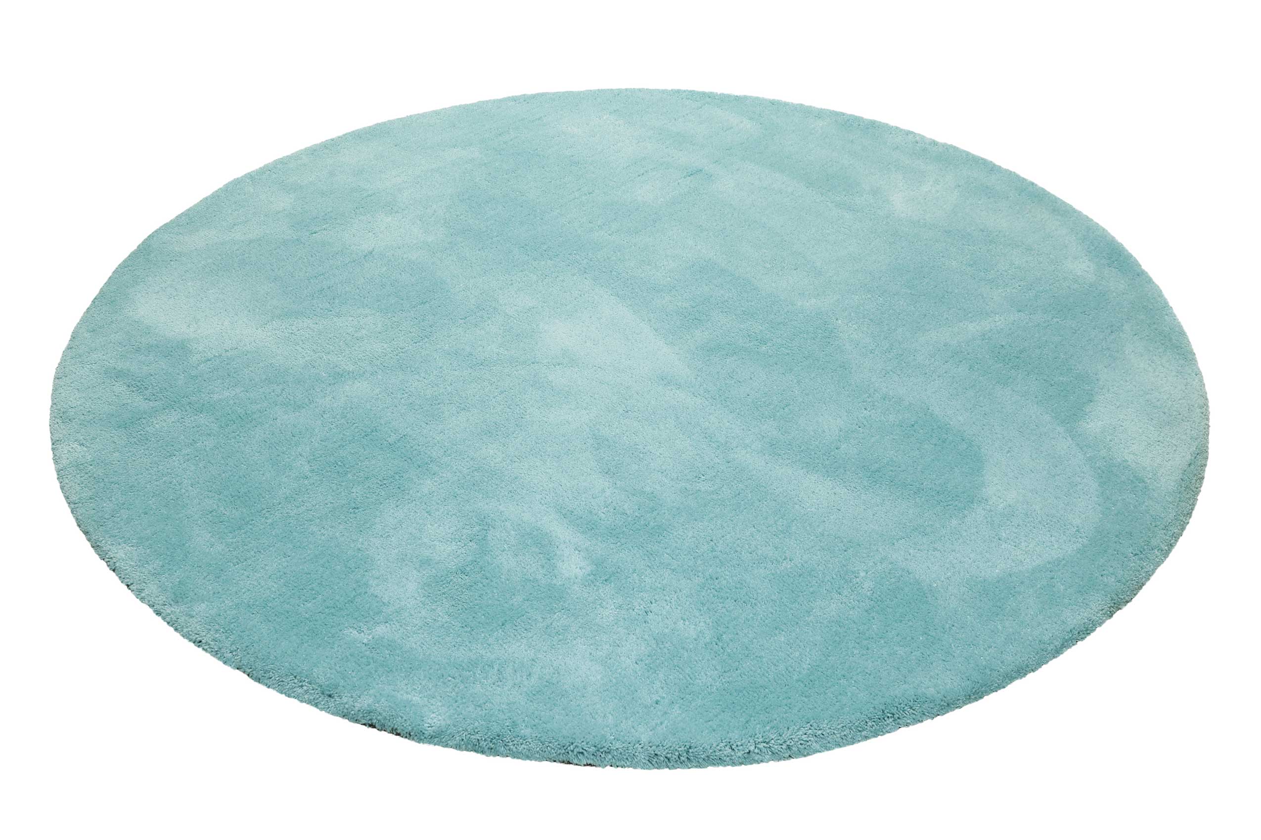 Esprit Teppich Rund Türkis Hochflor "Relaxx"