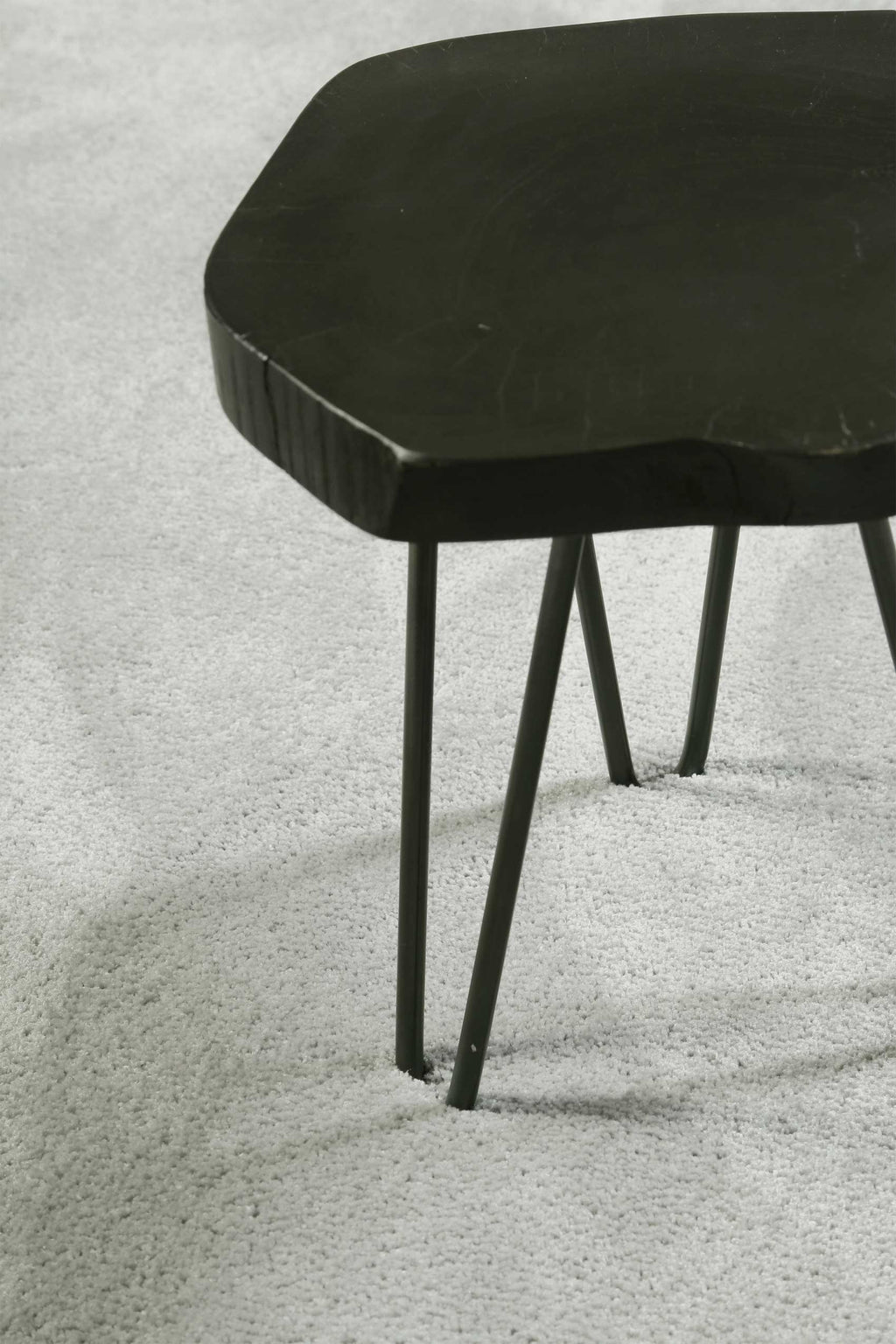 Esprit Teppich Rund Hellgrau Hochflor "Relaxx"