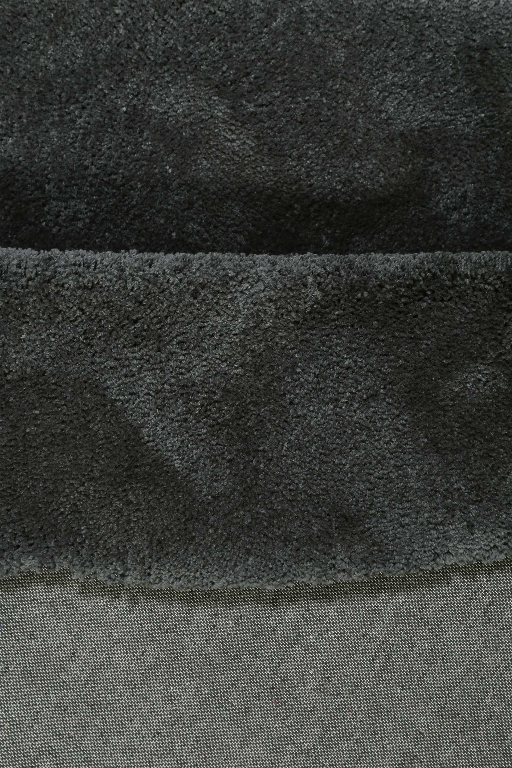 Esprit Teppich Rund Anthrazit Hochflor "Relaxx"