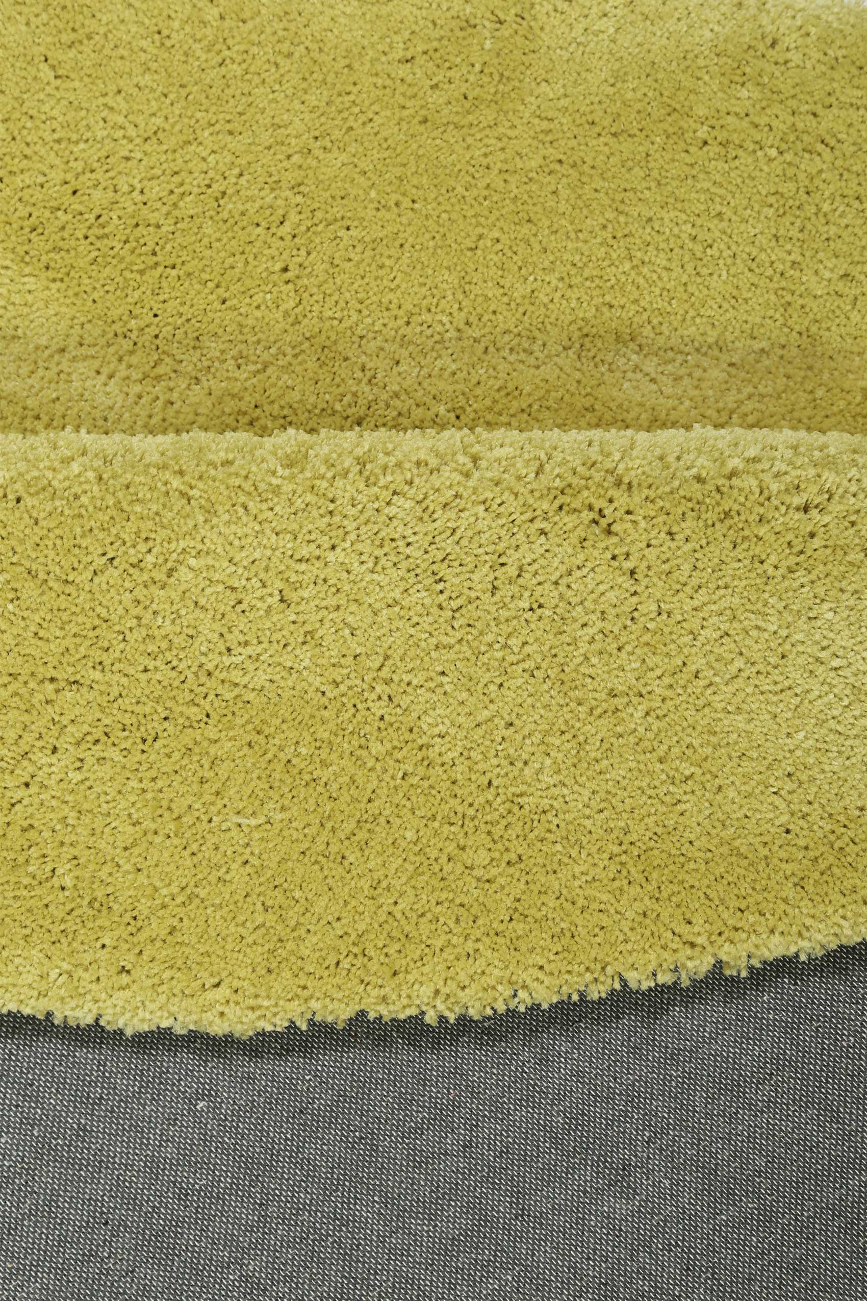 Esprit Teppich Rund Senfgelb Hochflor "Relaxx"
