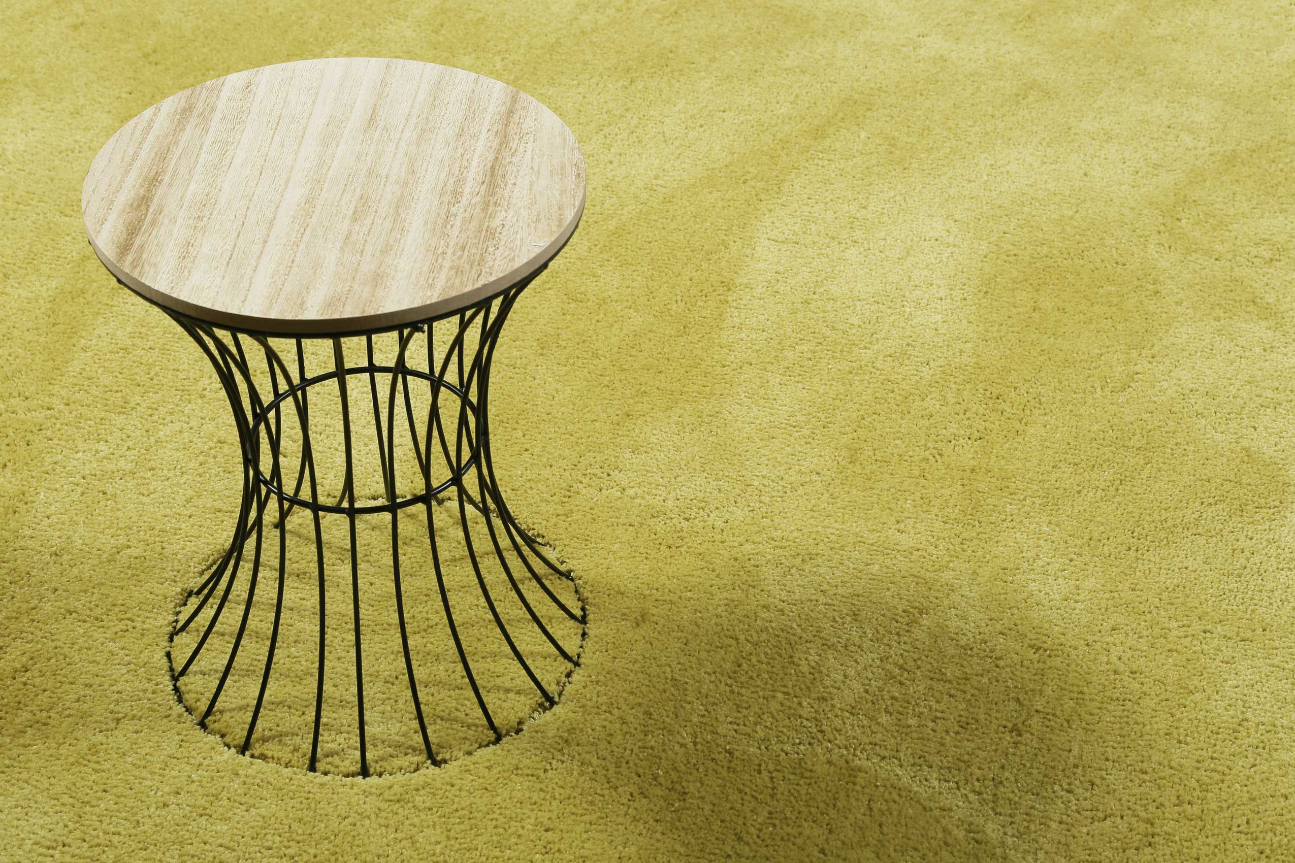 Esprit Teppich Rund Senfgelb Hochflor "Relaxx"