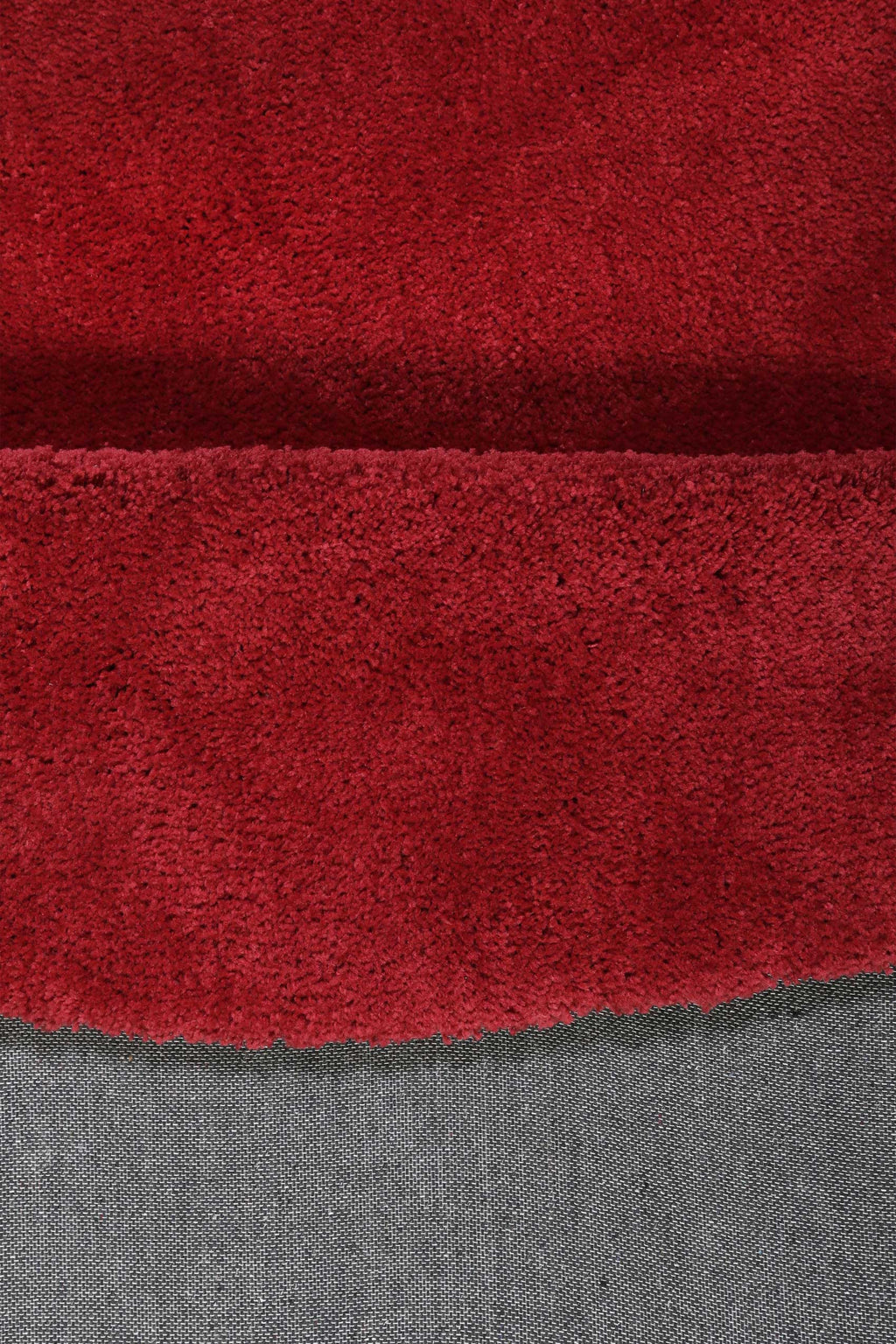 Esprit Teppich Rund Rot Hochflor "Relaxx"
