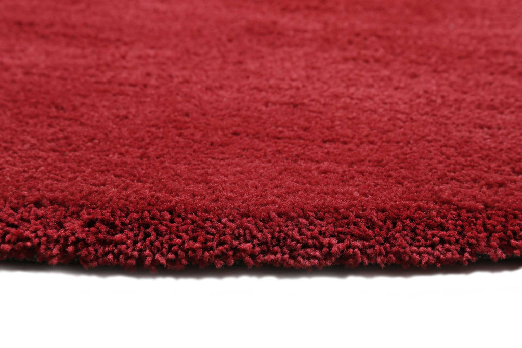 Esprit Teppich Rund Rot Hochflor "Relaxx"