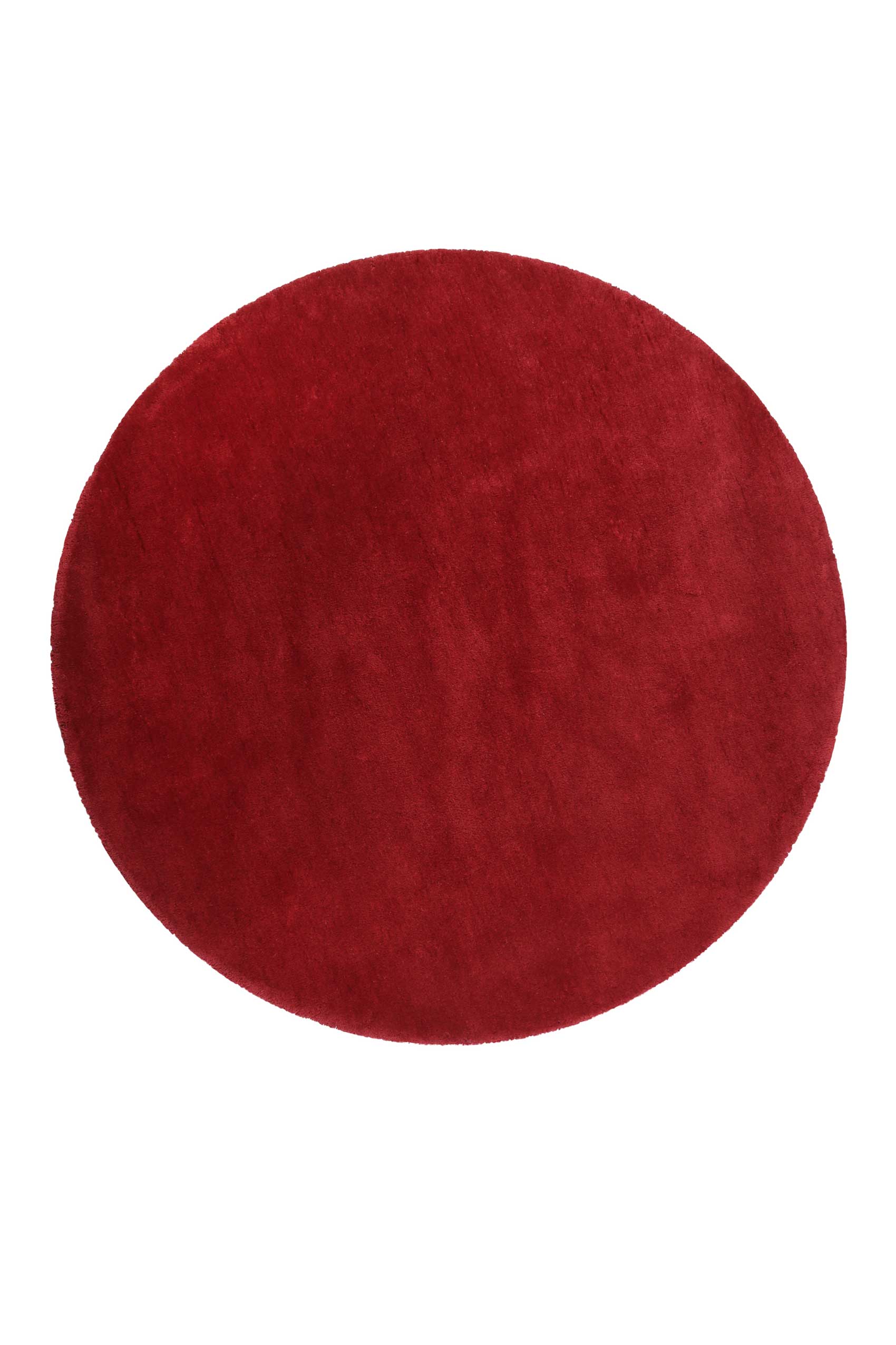Esprit Teppich Rund Rot Hochflor "Relaxx"