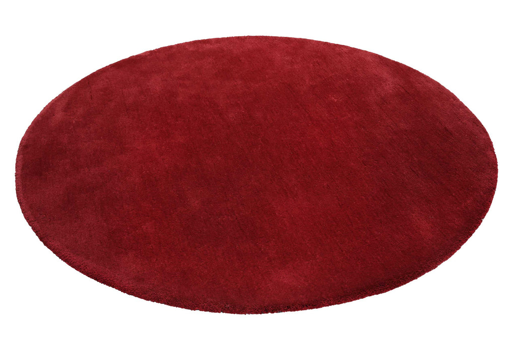 Esprit Teppich Rund Rot Hochflor "Relaxx"
