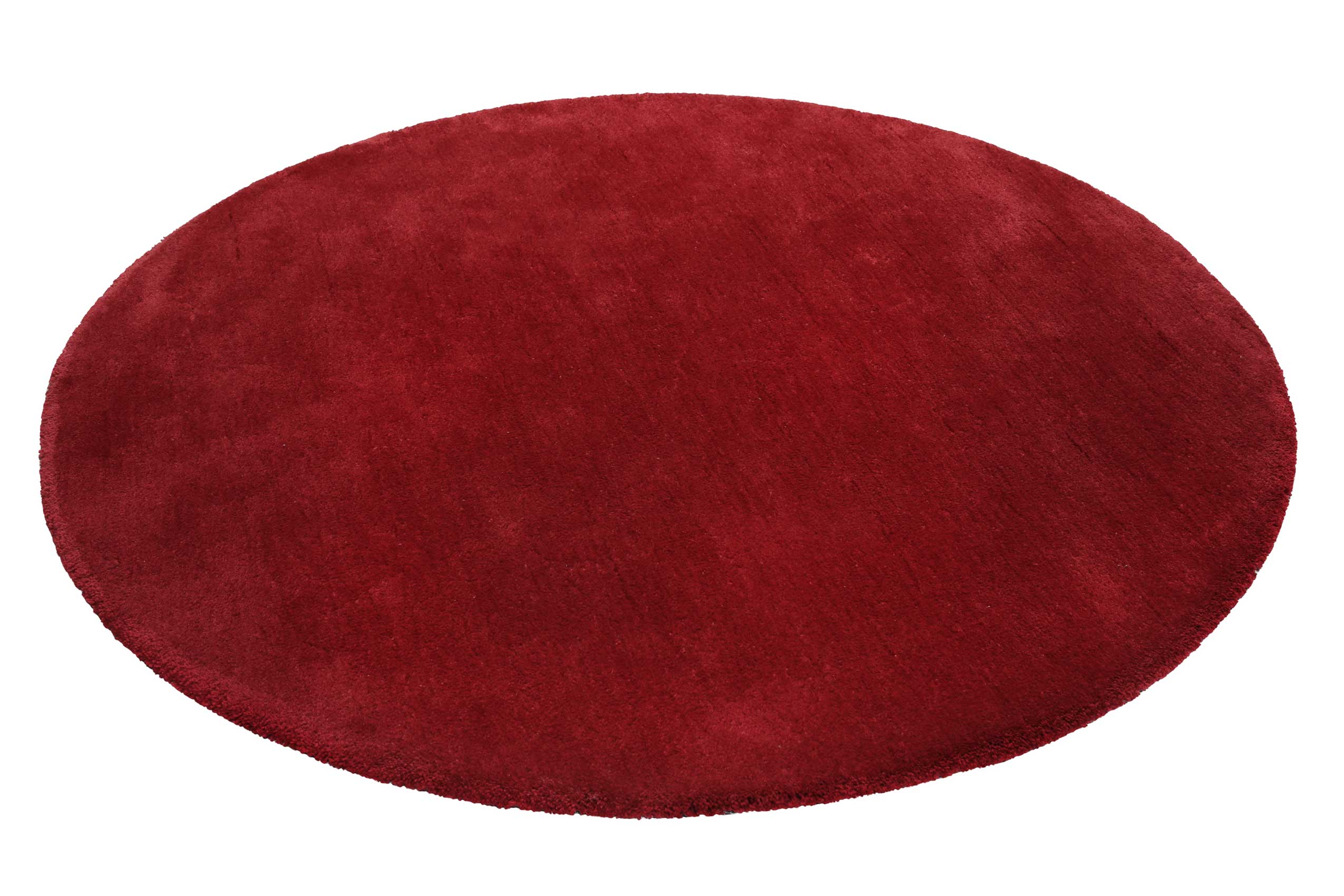 Esprit Teppich Rund Rot Hochflor "Relaxx"